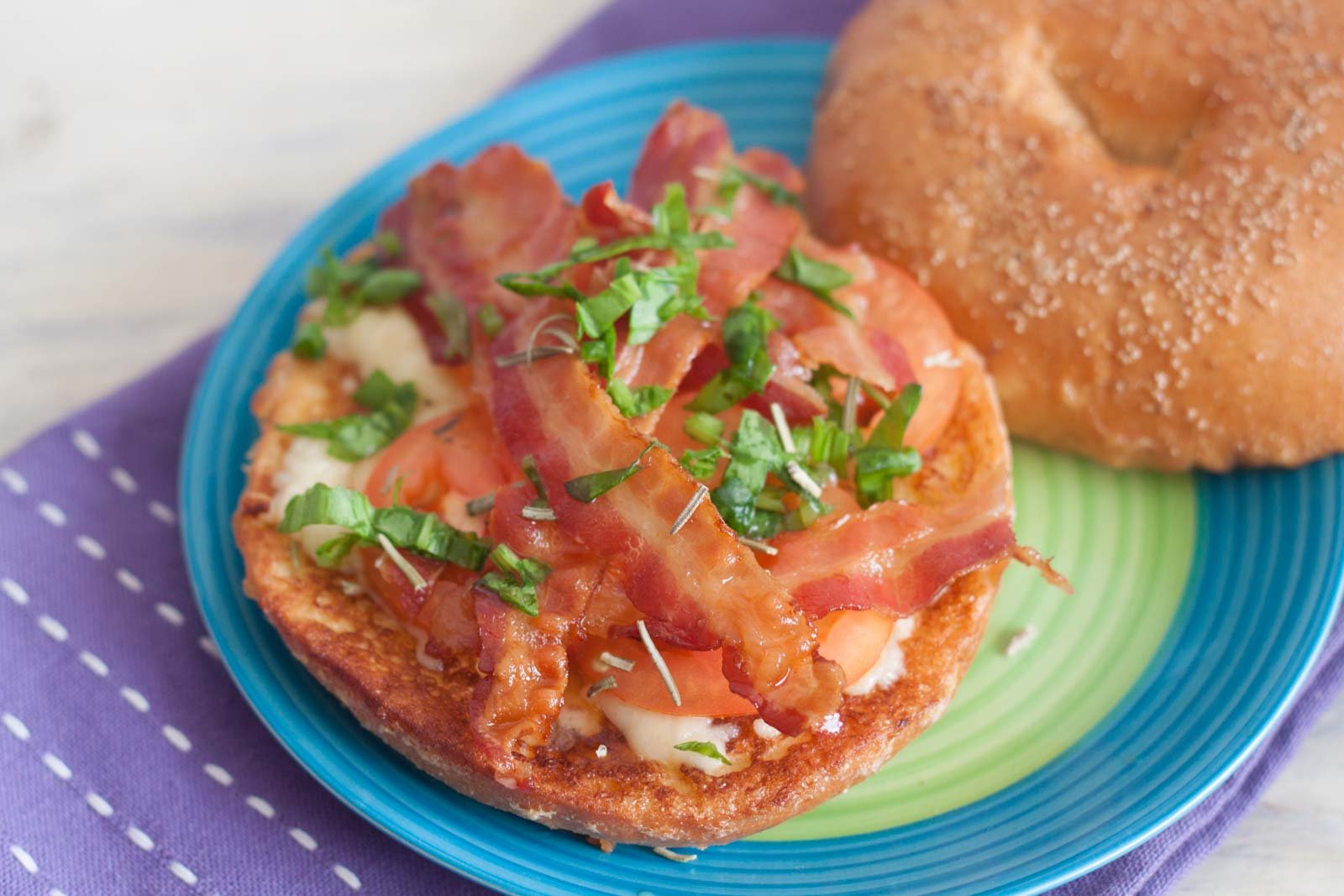 French Toast BLT Bagel Sandwich Recipe