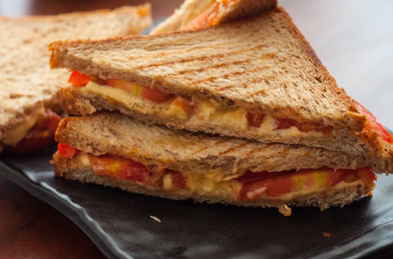 Grilled Tomato And Cheese Sandwich Recipe