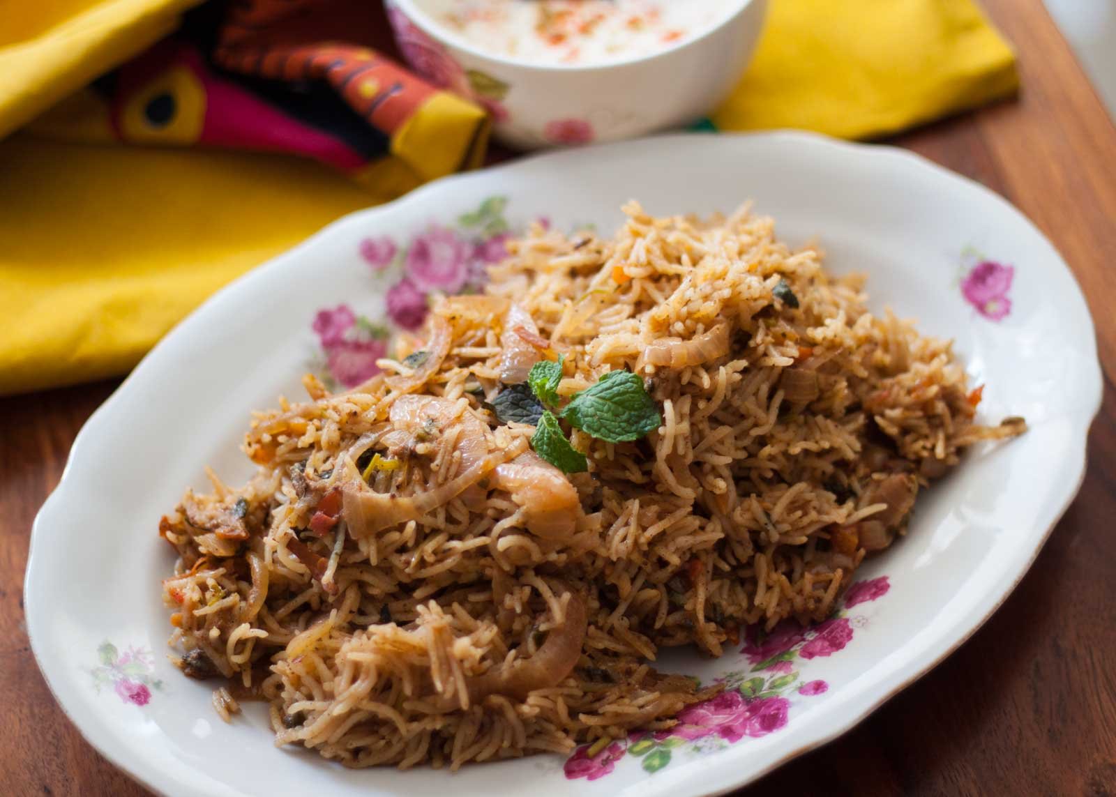 Hyderabad Style Kuska Recipe (Biryani Rice Recipe)