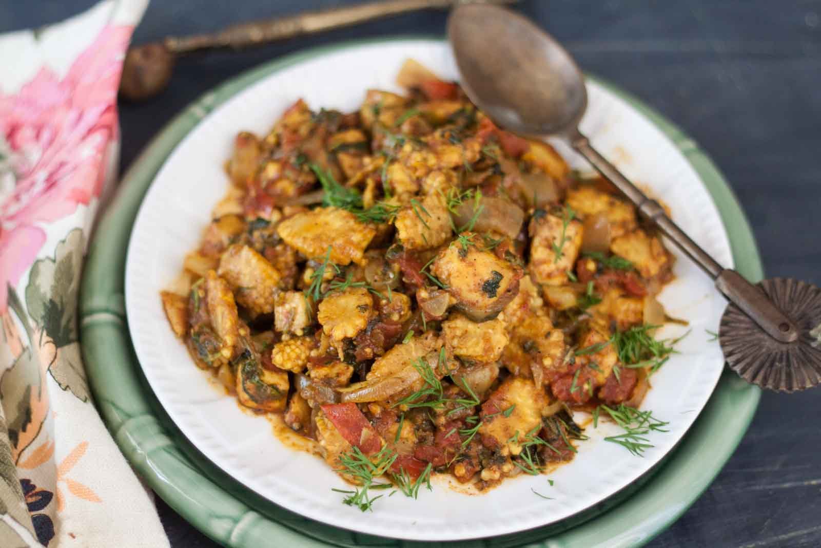 Kadai Paneer Baby Corn Recipe 