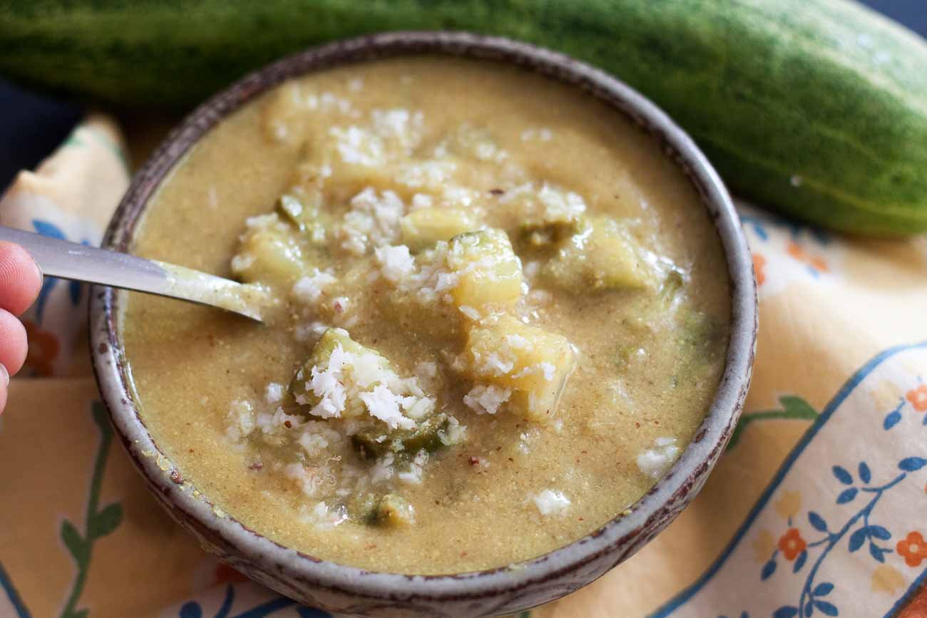 Maharashtrian Style Kakdichi Amti (Cucumber Gravy Recipe)