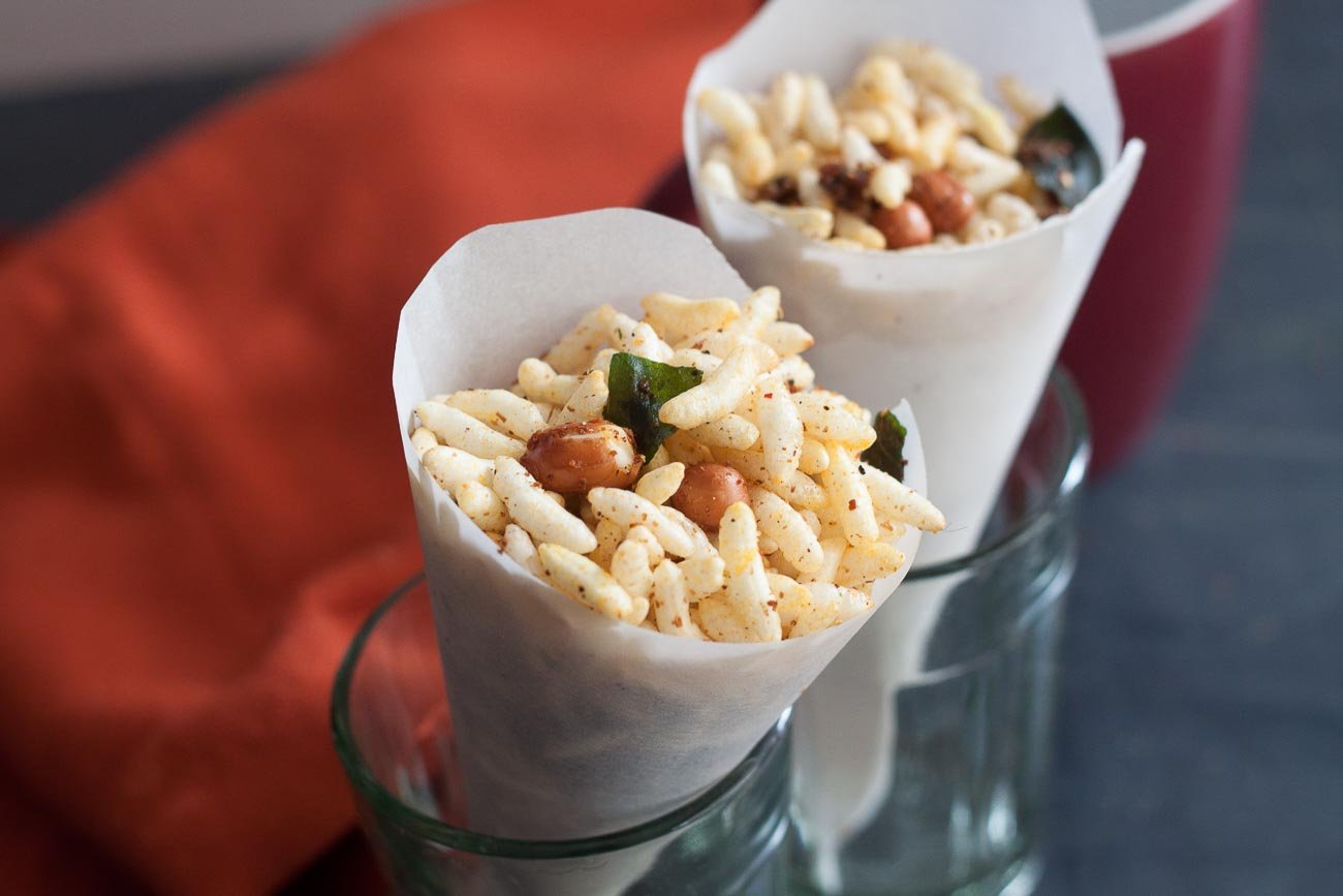 Maharastrian Bhadang Recipe (Puffed Rice Snack Mix) 