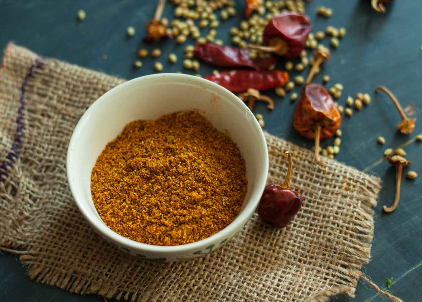 Mangalorean Style Bafat Pito Recipe-Bafat/Bafad Spice Mix Powder 