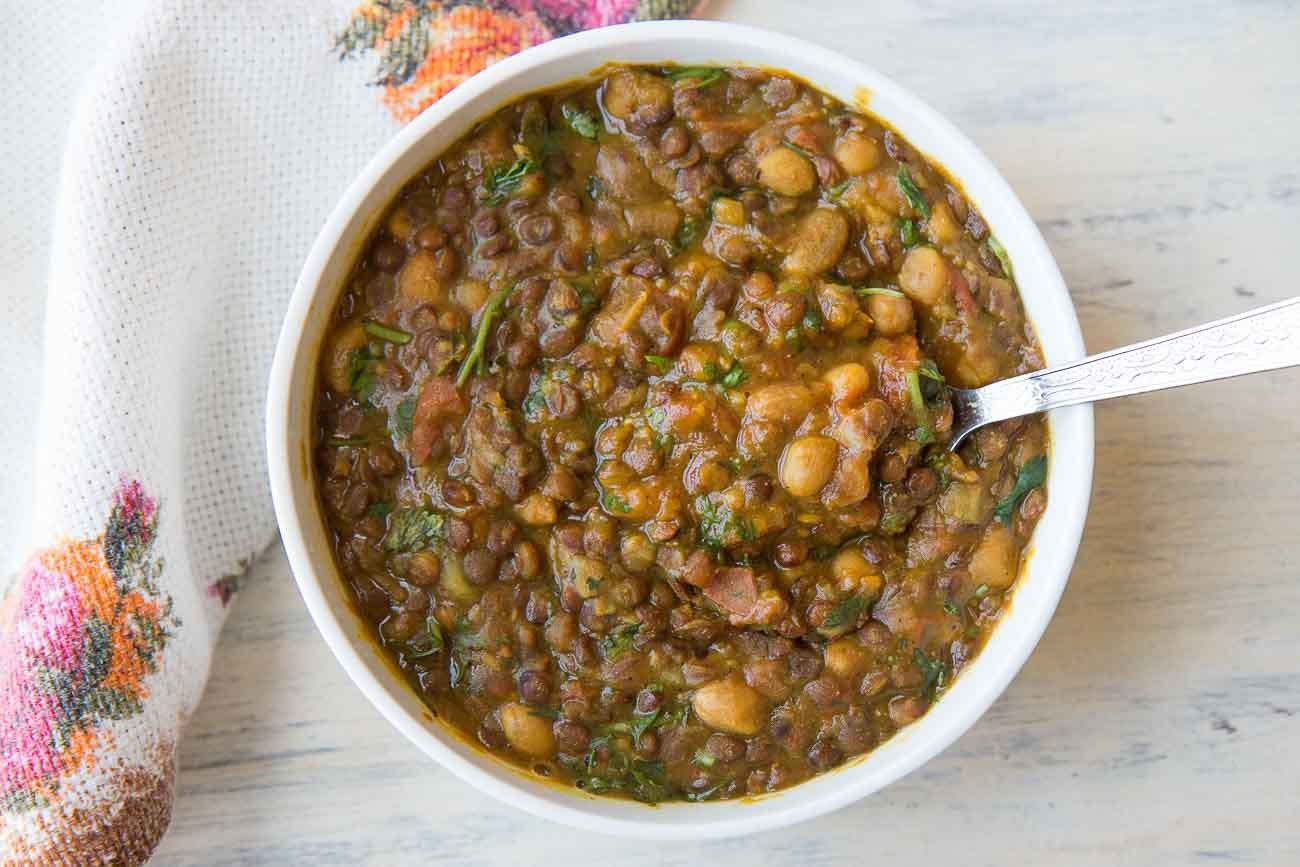 Masoor Dal Ghassi Recipe (Lentils in Tangy Coconut Curry). 