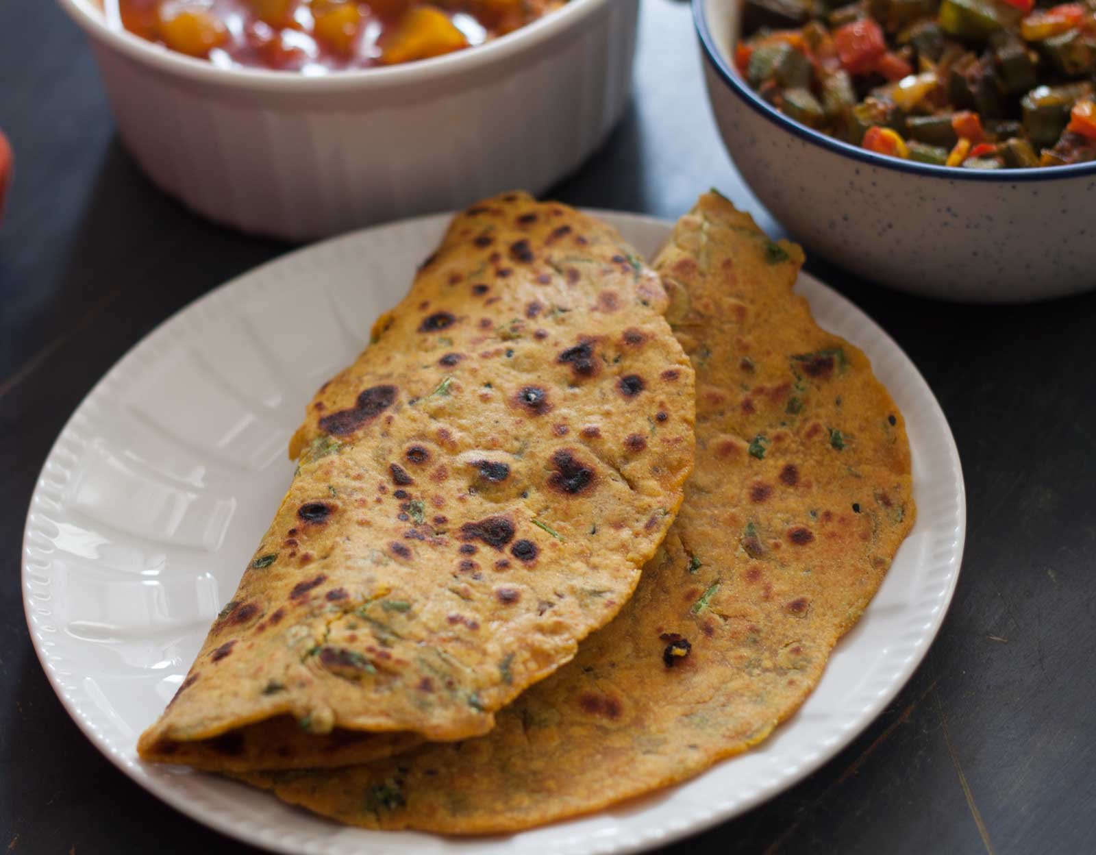 Methi Missi Roti Recipe Methi Missi Roti Recipe