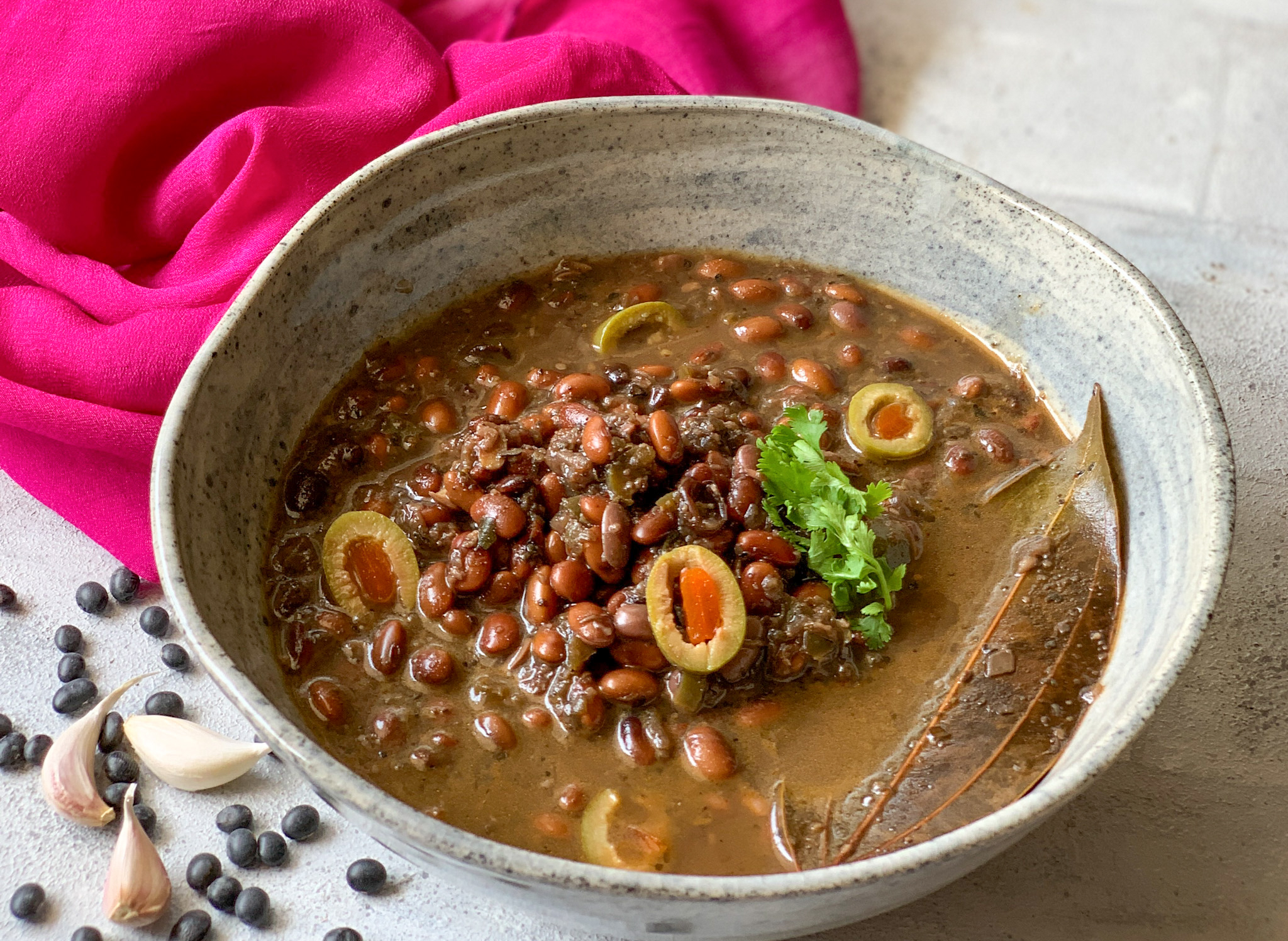 Mexican Style Frijoles Negros Recipe - Black Beans Curry