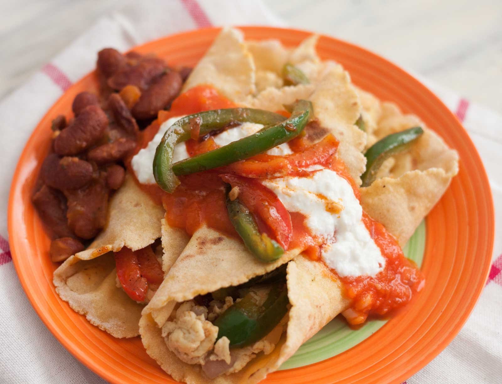 Mexican Style Scrambled Egg Enchiladas Recipe 