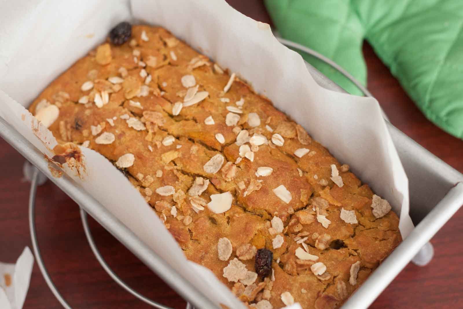 Muesli Pumpkin Bread Recipe 