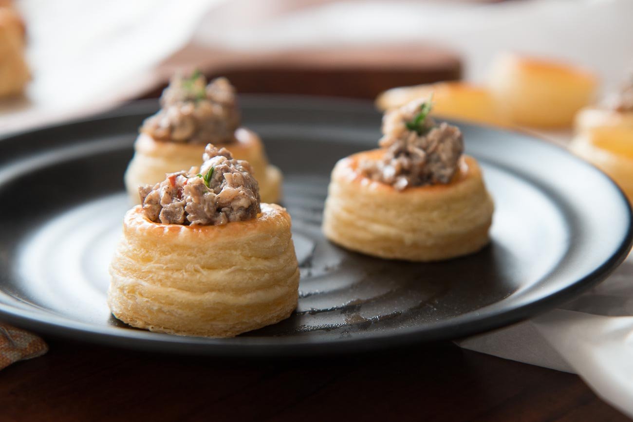 Mushroom filled Vol-au-Vent Recipe 