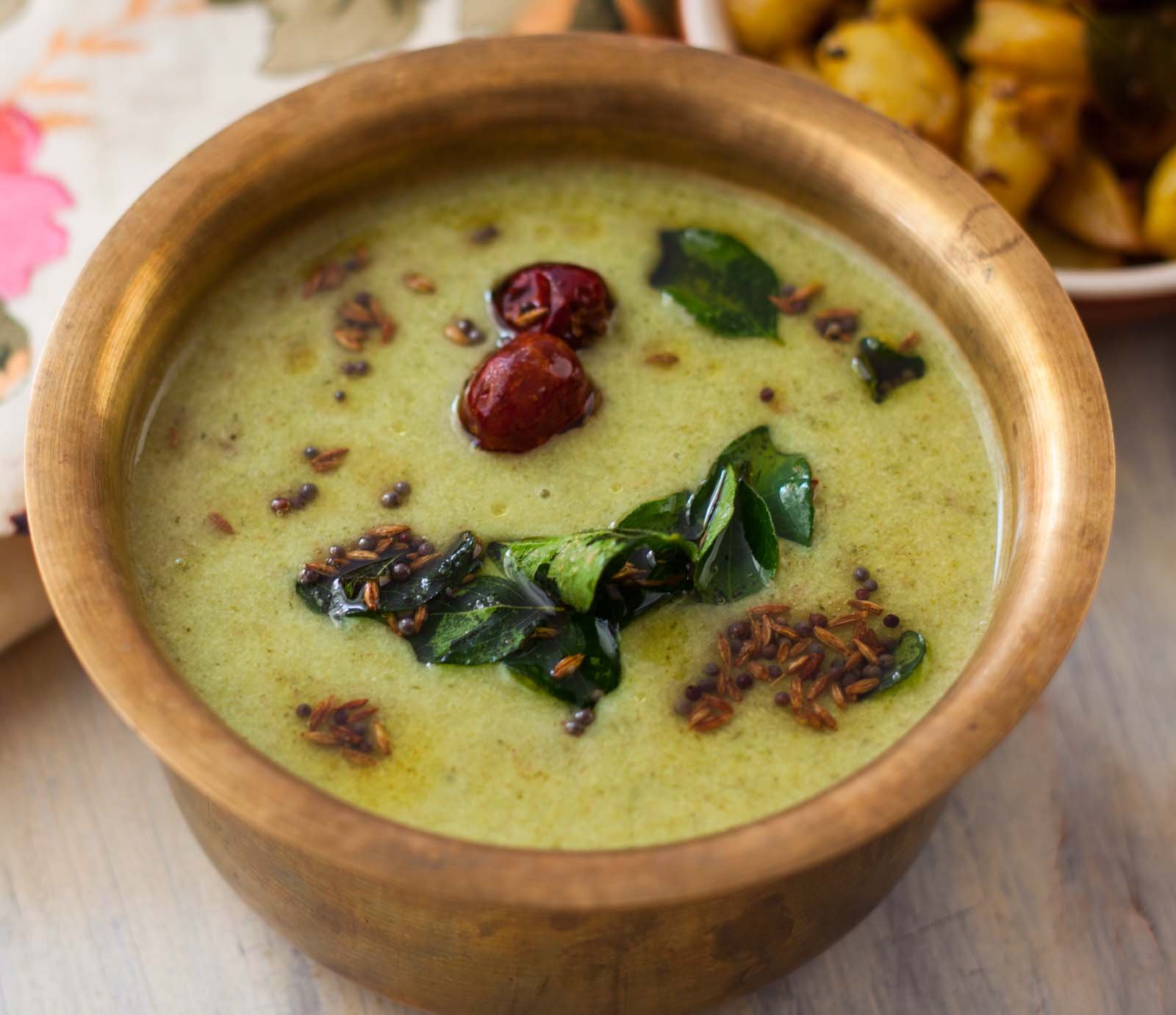 Palak Kadhi Recipe