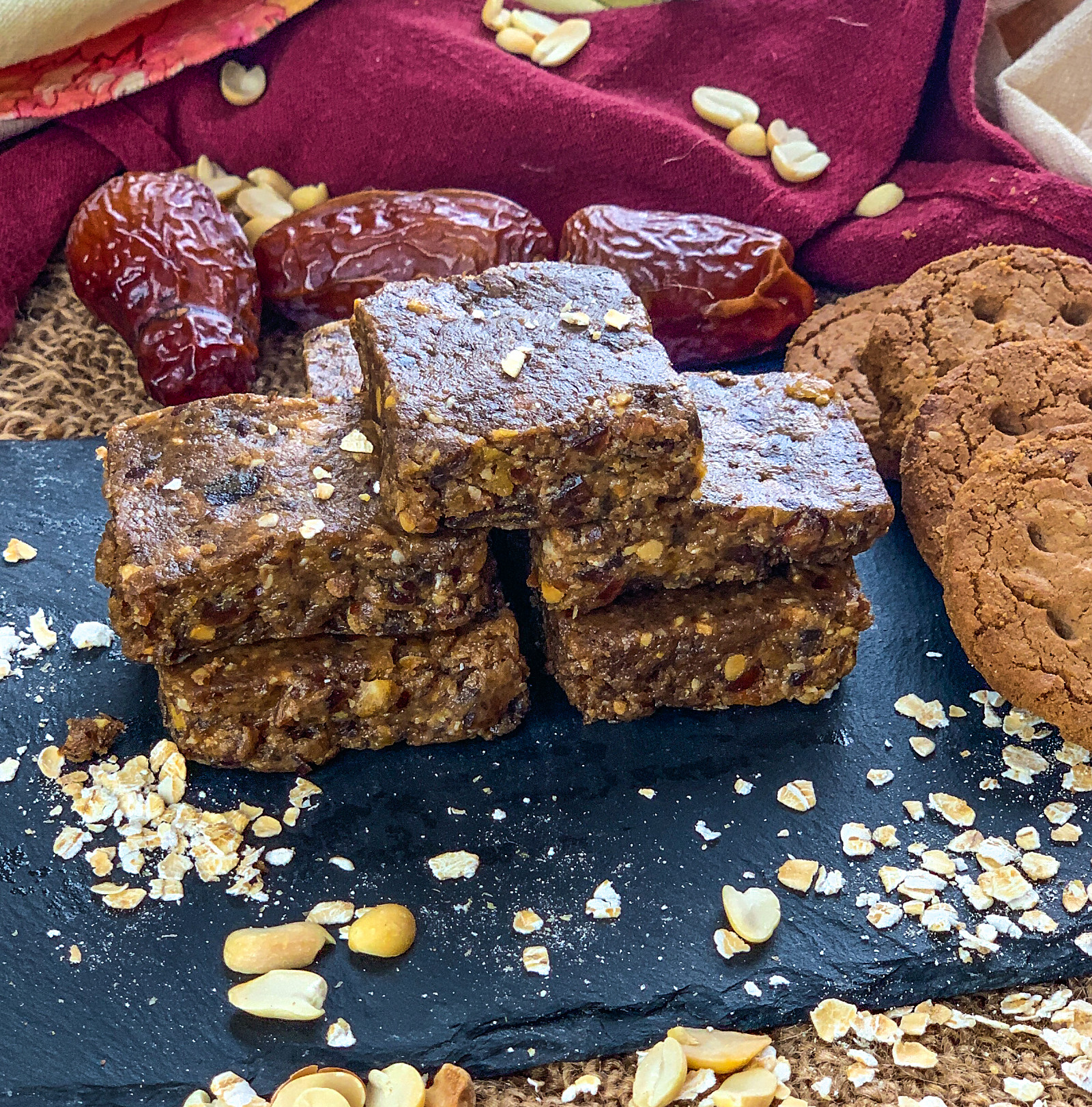 Peanut Butter Oat Almond Energy Bar Recipe