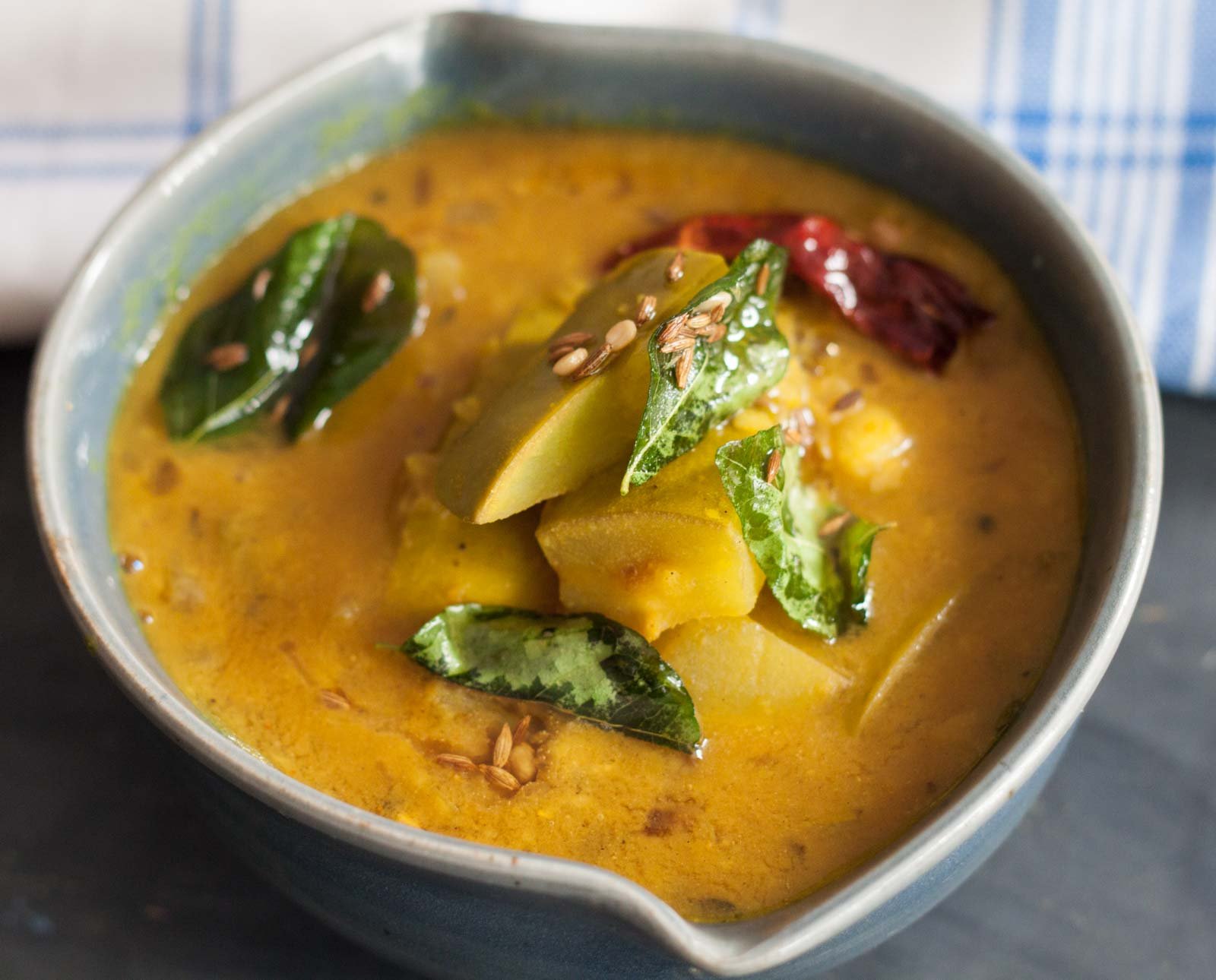 Raw Mango Sambar Recipe 