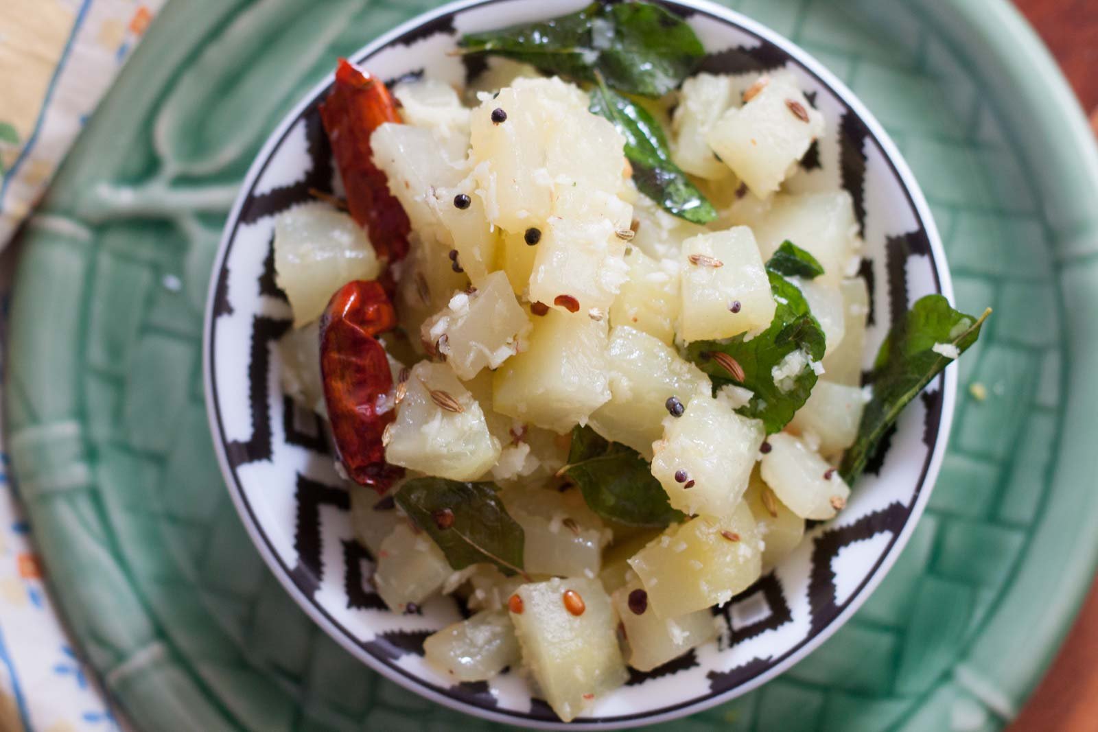 Raw Papaya Thoran Recipe