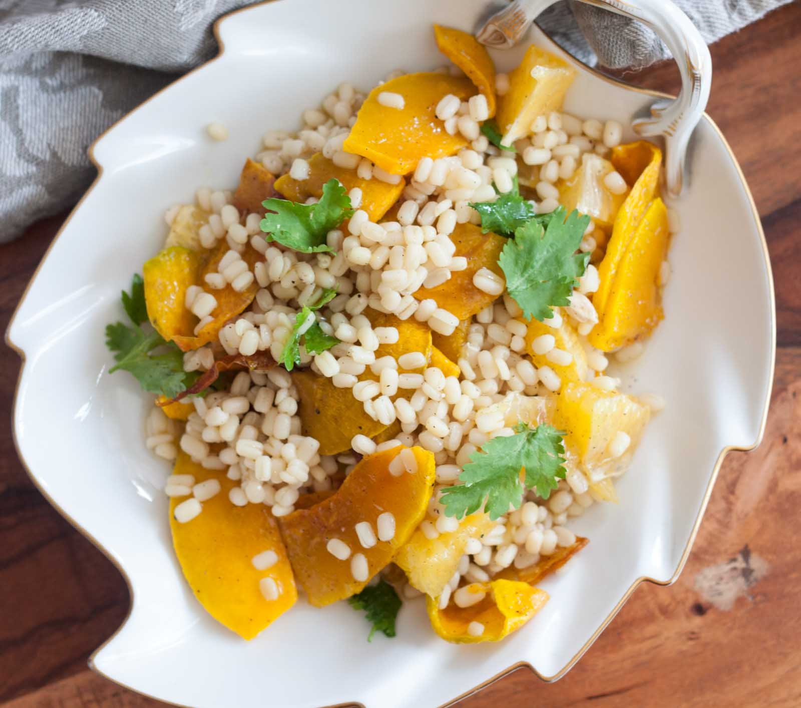 Roasted Pumpkin, Orange and Barley Salad Recipe