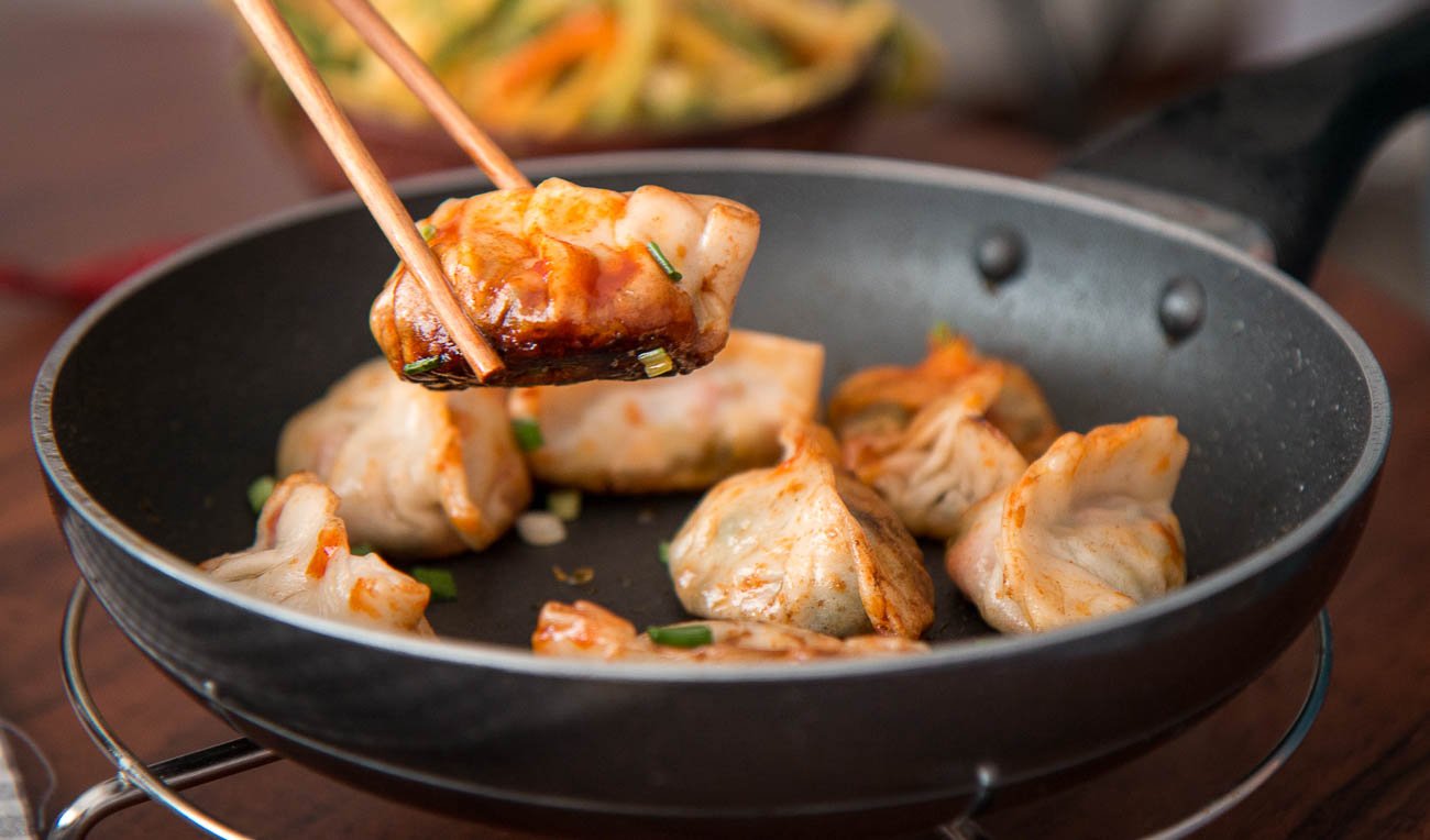 Shanghai Style Mantou Recipe - Pan Fried Momos by Archana's Kitchen