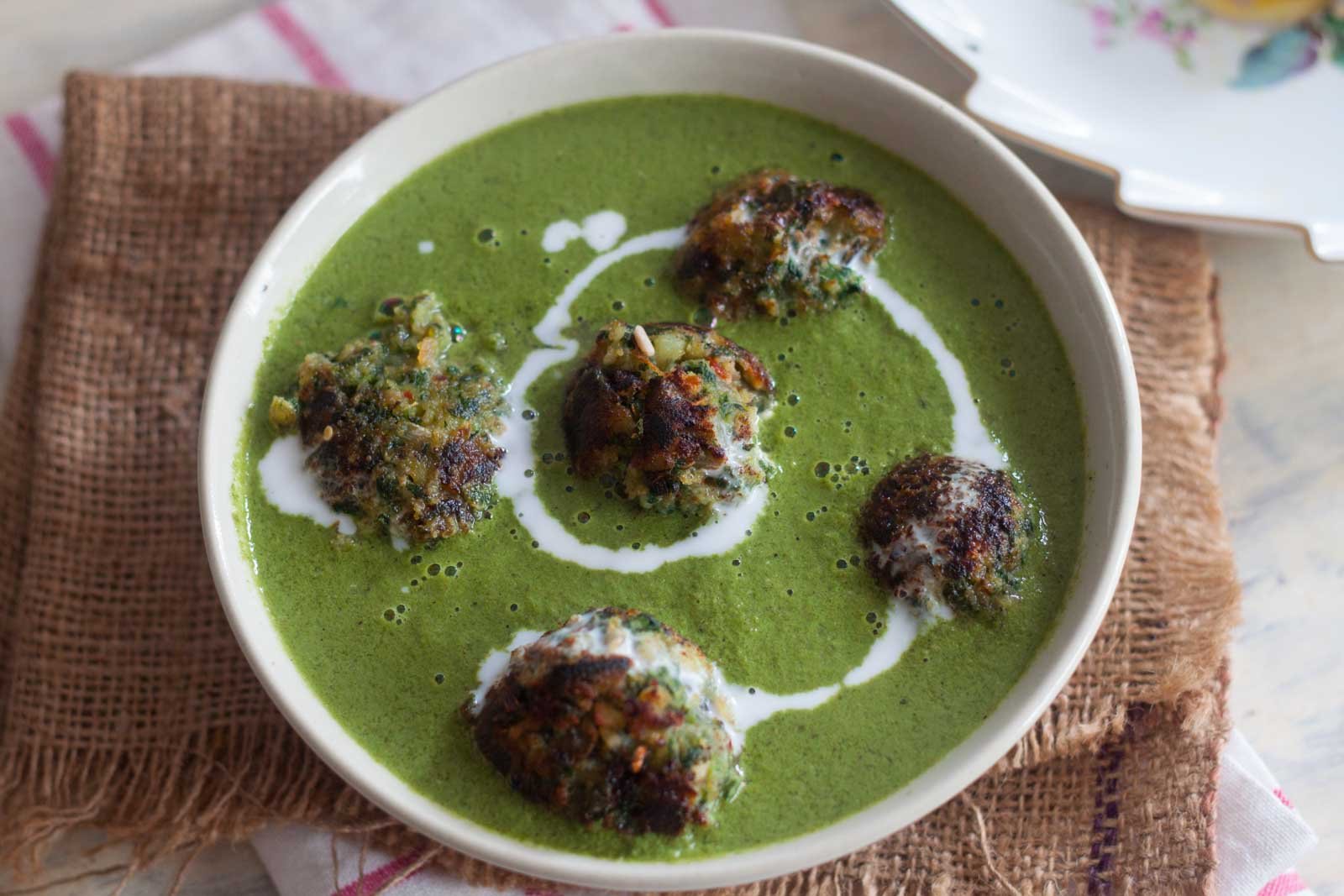 Spinach And Sweet Potato Kofta In Green Curry Recipe 
