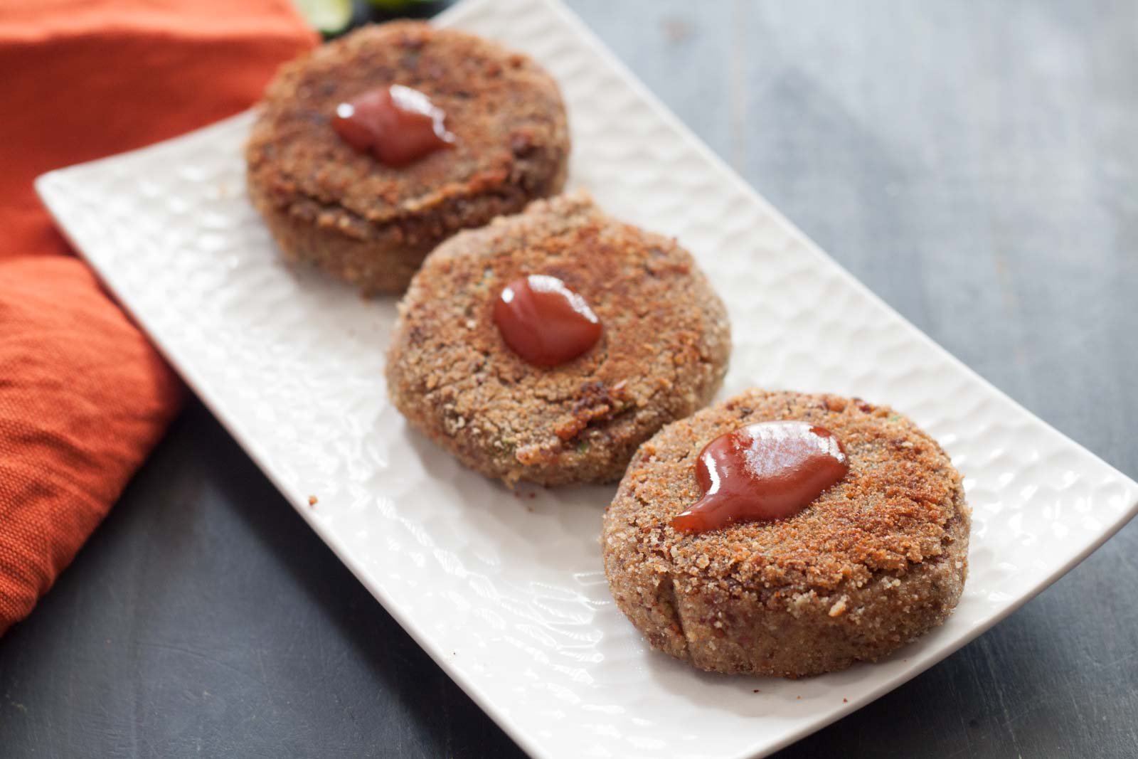 Sprouted Ragi & Rajma Cutlets Recipe 