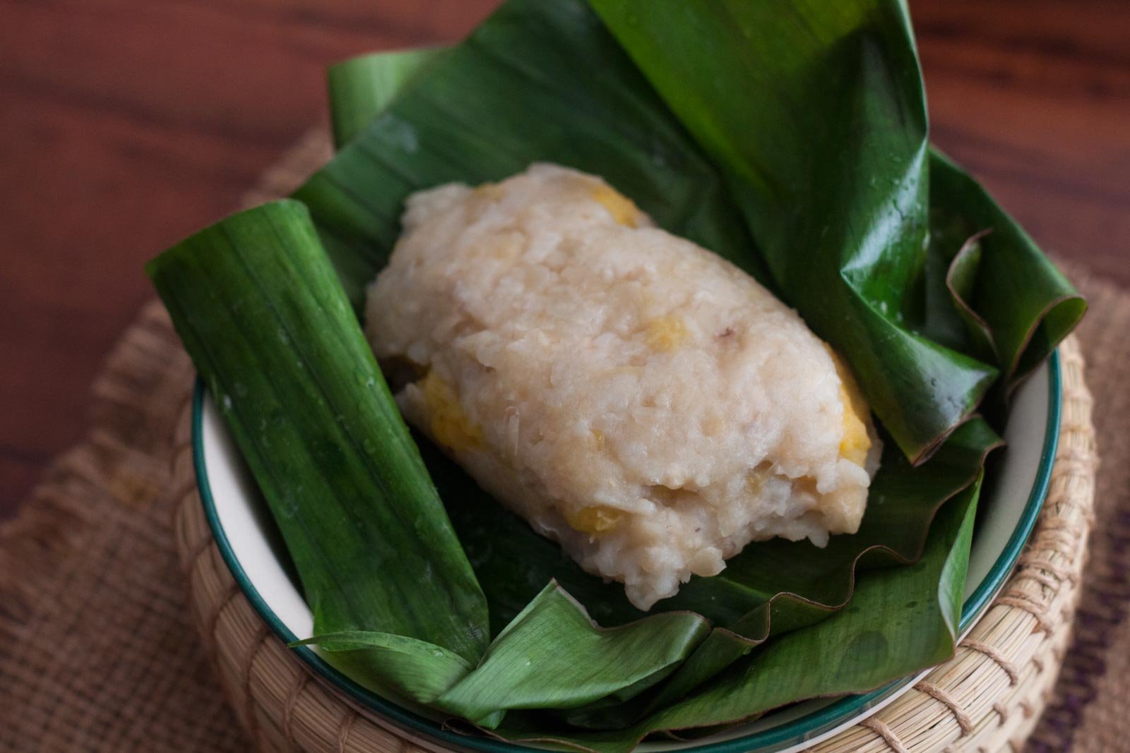 Thai Style Sweet Khao Tom Recipe (Coconut Sticky Rice Stuffed with Banana and Steamed)