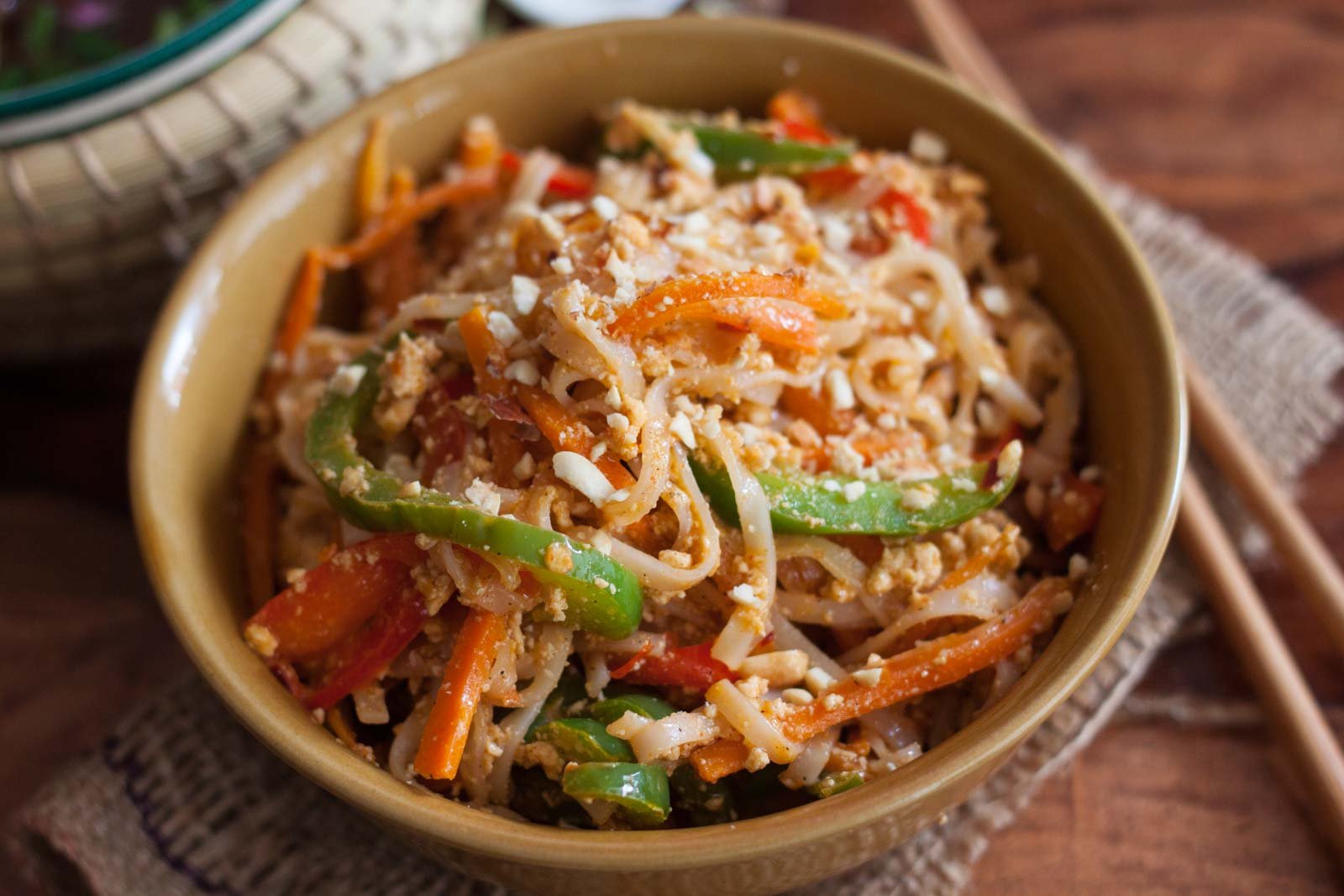 Thai Style Tofu and Peanut Noodles