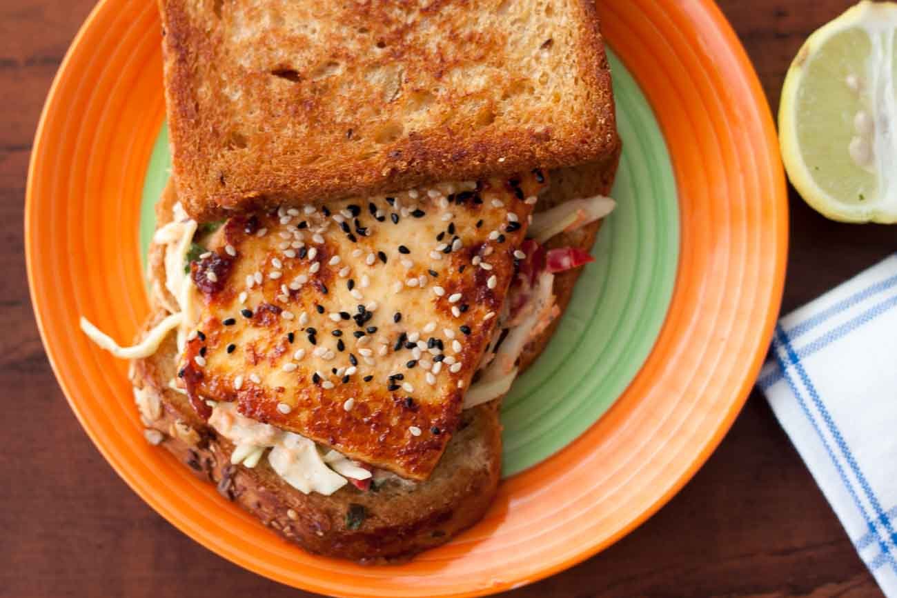 Tofu & Veggie Coleslaw Sandwich Recipe