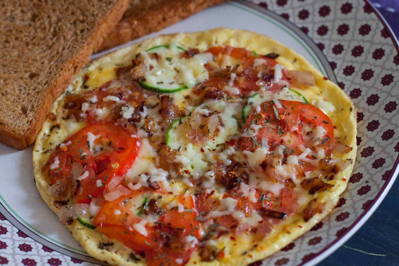 Tomato and Zucchini Frittata Recipe 