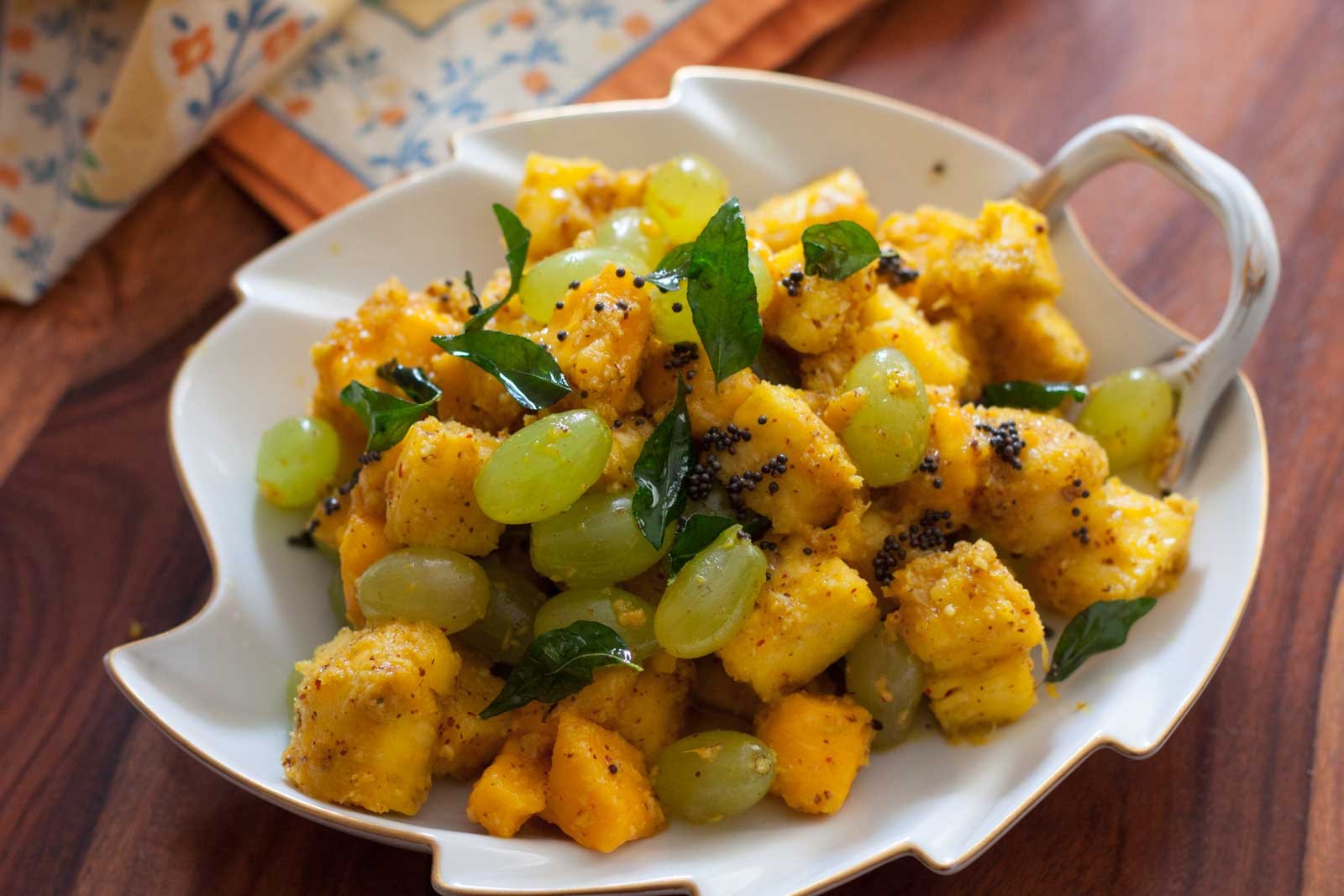 Konkani Style Avnas Ambe Sasam Recipe-Fruit Salad with Coconut Konkani Style Avnas Ambe Sasam Recipe-Fruit Salad with Coconut