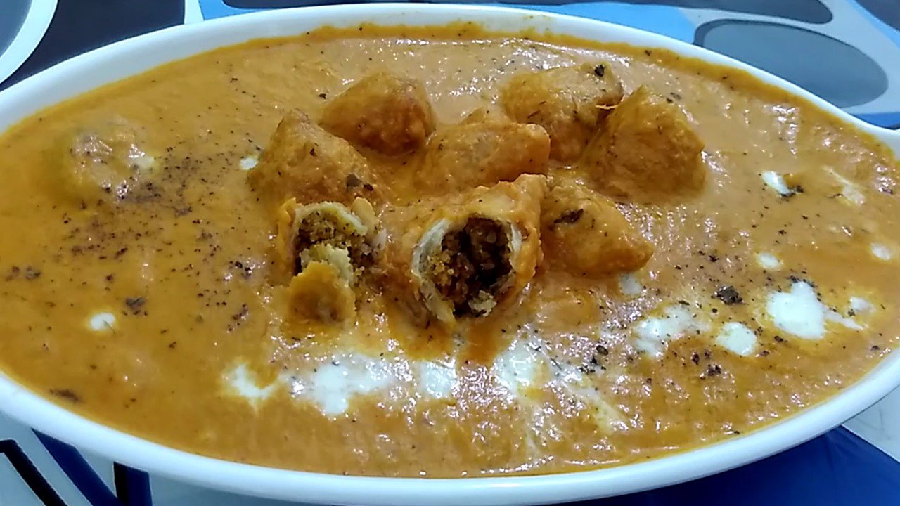 Mini Dal Samosa Curry/Sabzi Recipe
