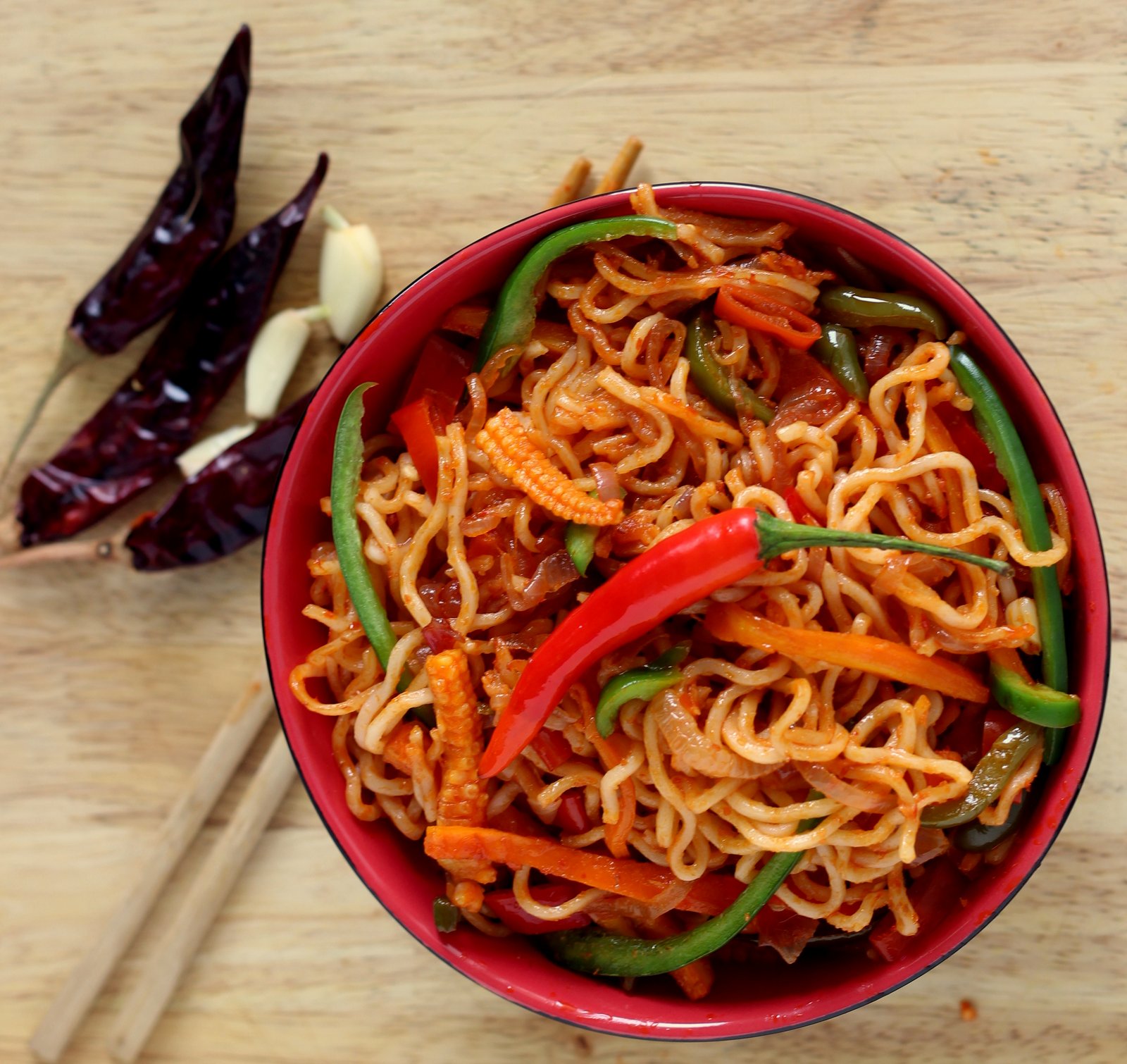 Sambal Spiced Veggie Mee Goreng Recipe