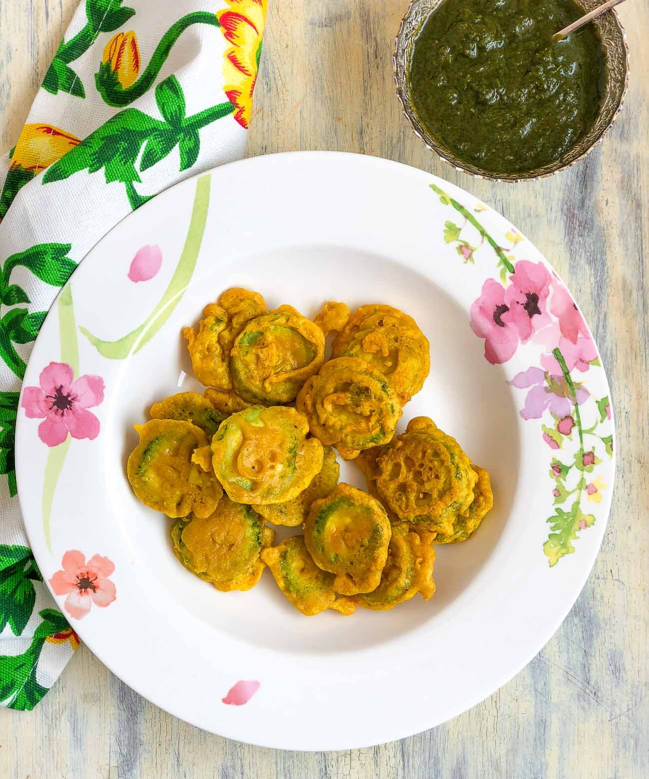 Karela Bajji Recipe - Pavakkai Bajji Recipe | Bittergourd