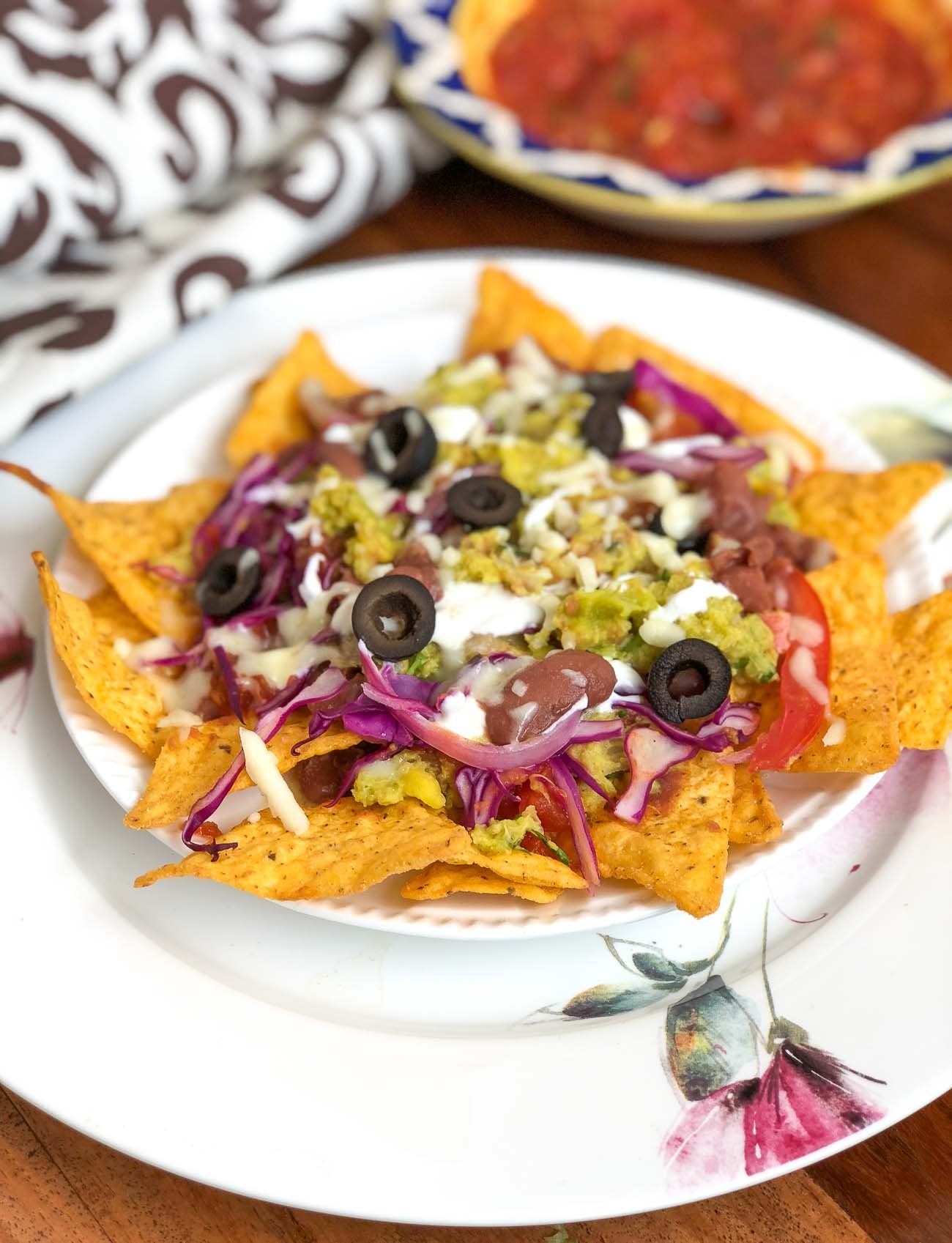 Loaded Veggie Nachos Recipe - Delish Mexican Appetizer by Archana's Kitchen