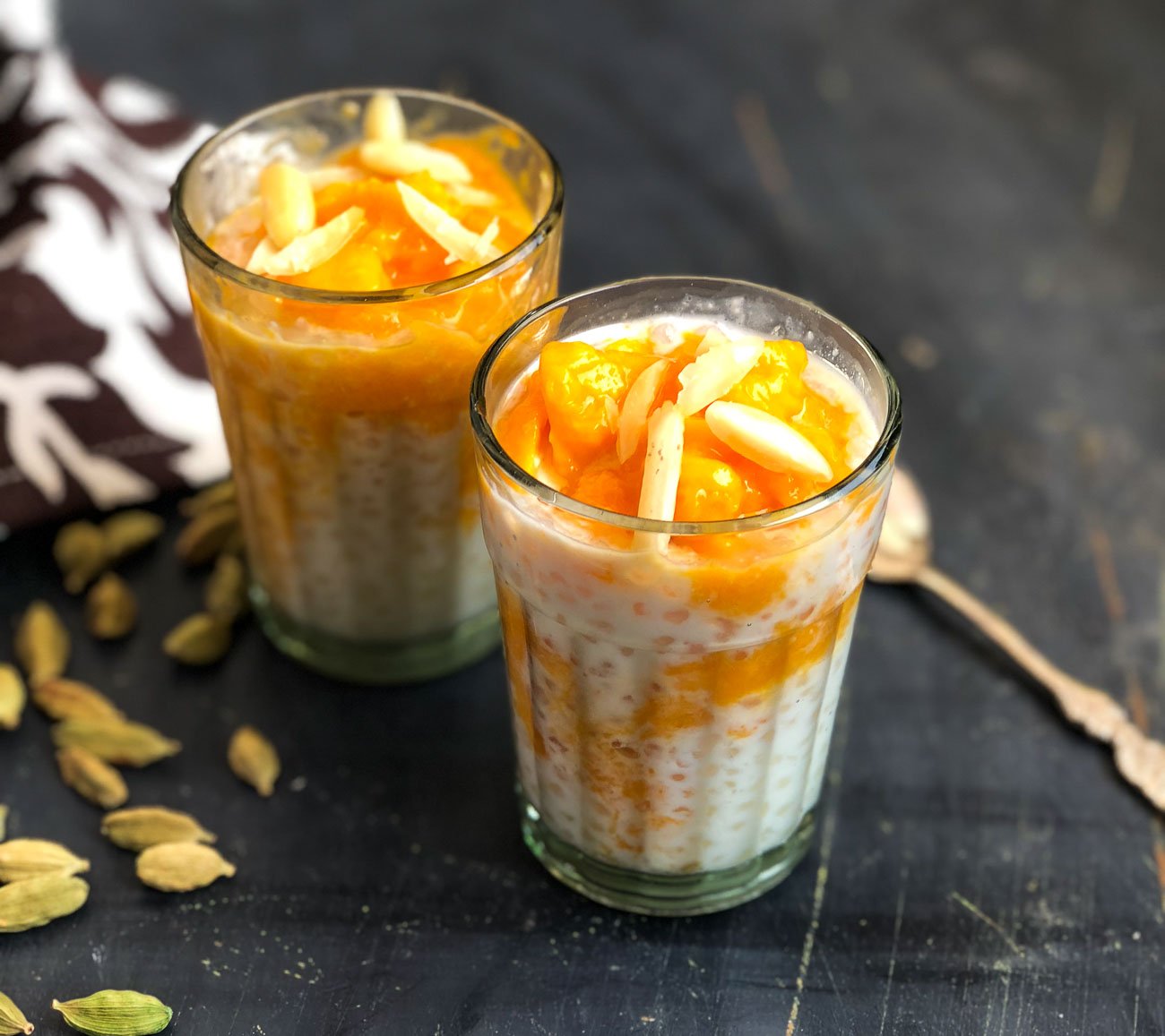 Mango Sago Kheer Recipe - Sabudana Kheer With Mangoes