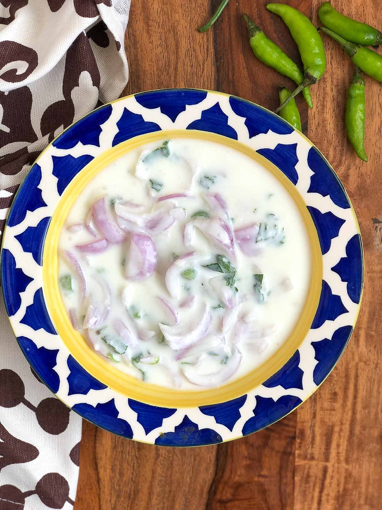 Onion Raita Recipe - Pyaz Ka Raita Recipe