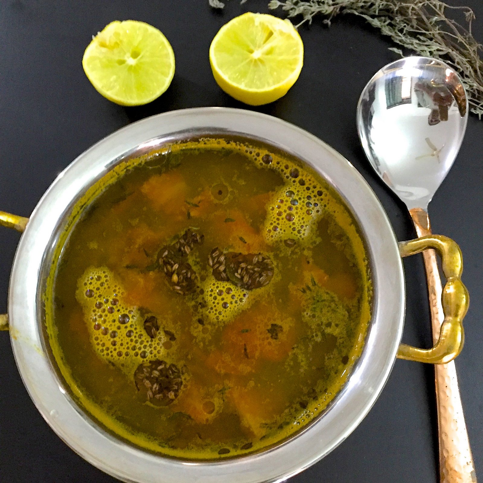 Lemon Thyme Rasam Recipe