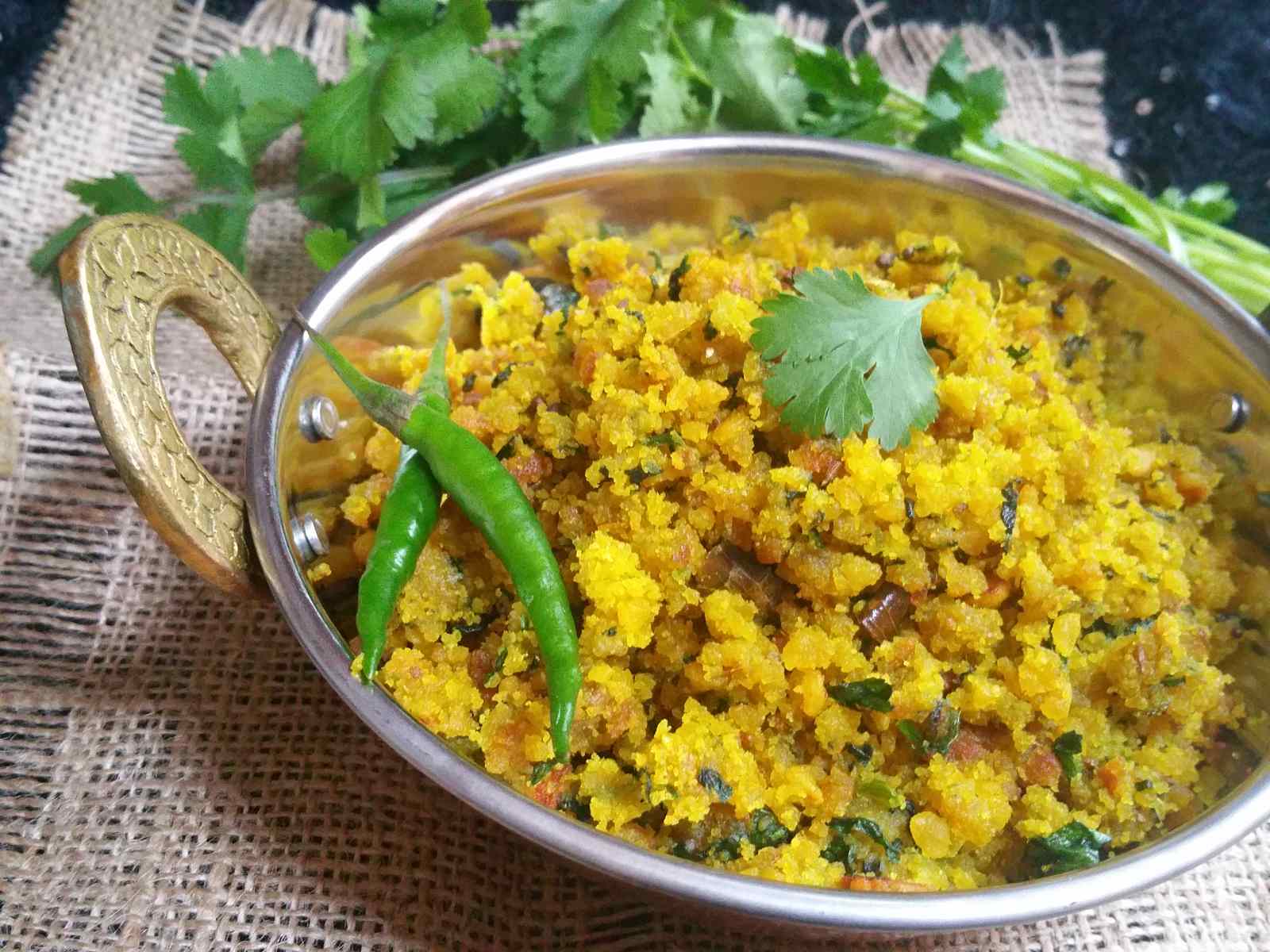 Telangana Style Barada Palya Recipe - Chana Dal Dry Sabzi