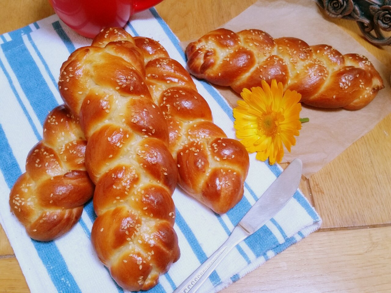 Milk Braid Rolls Recipe