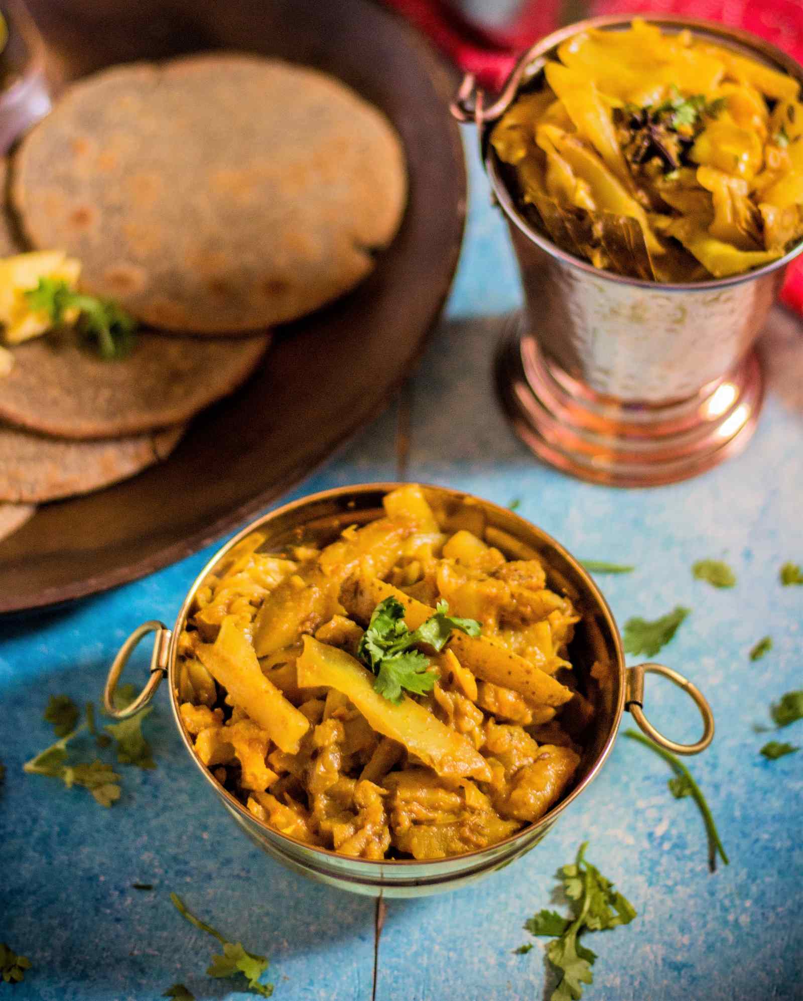 Aloo Patta Gobi Sabzi Recipe - Potato Cabbage Sabzi