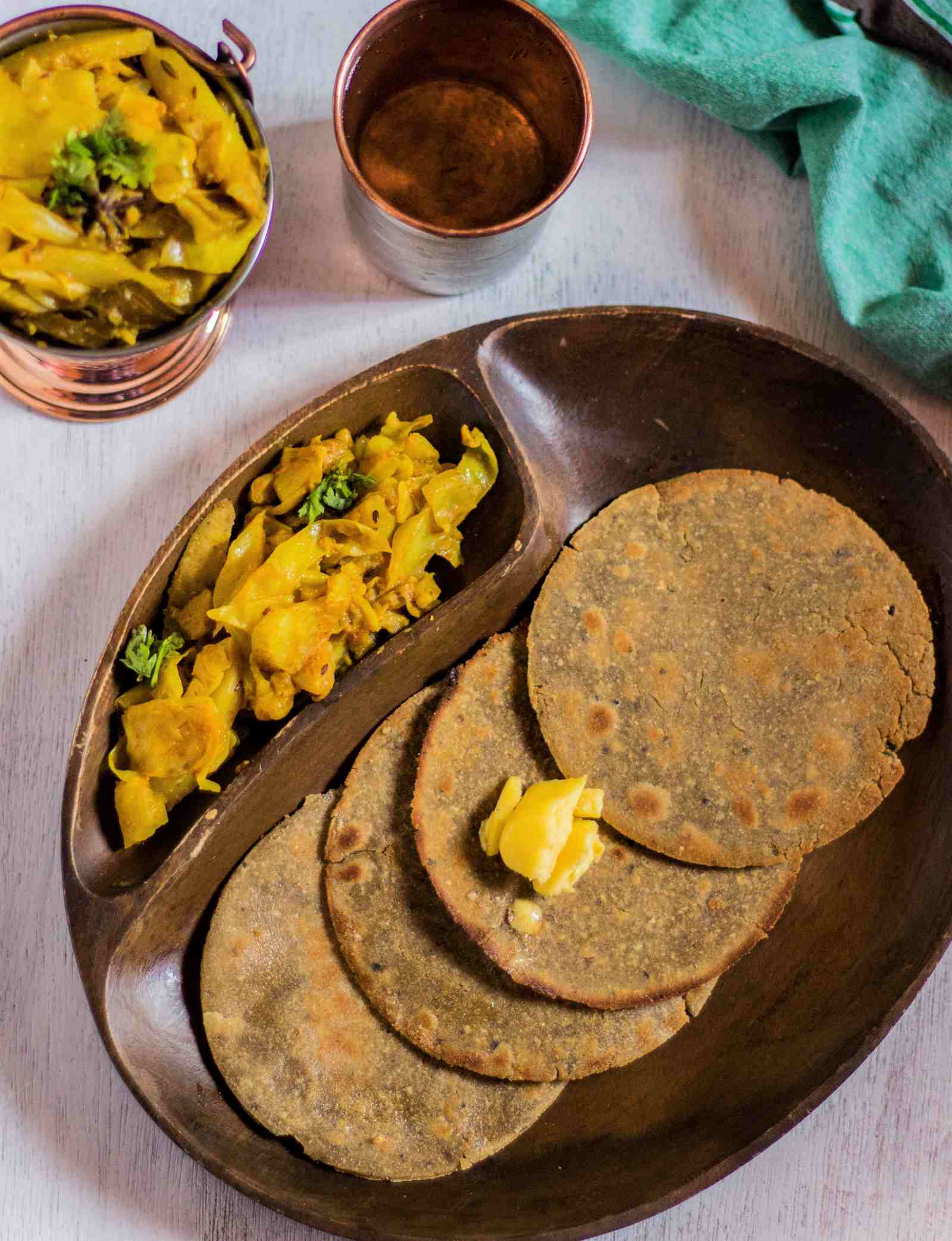 Jowar Bajra Garlic Roti Recipe by Archana's Kitchen