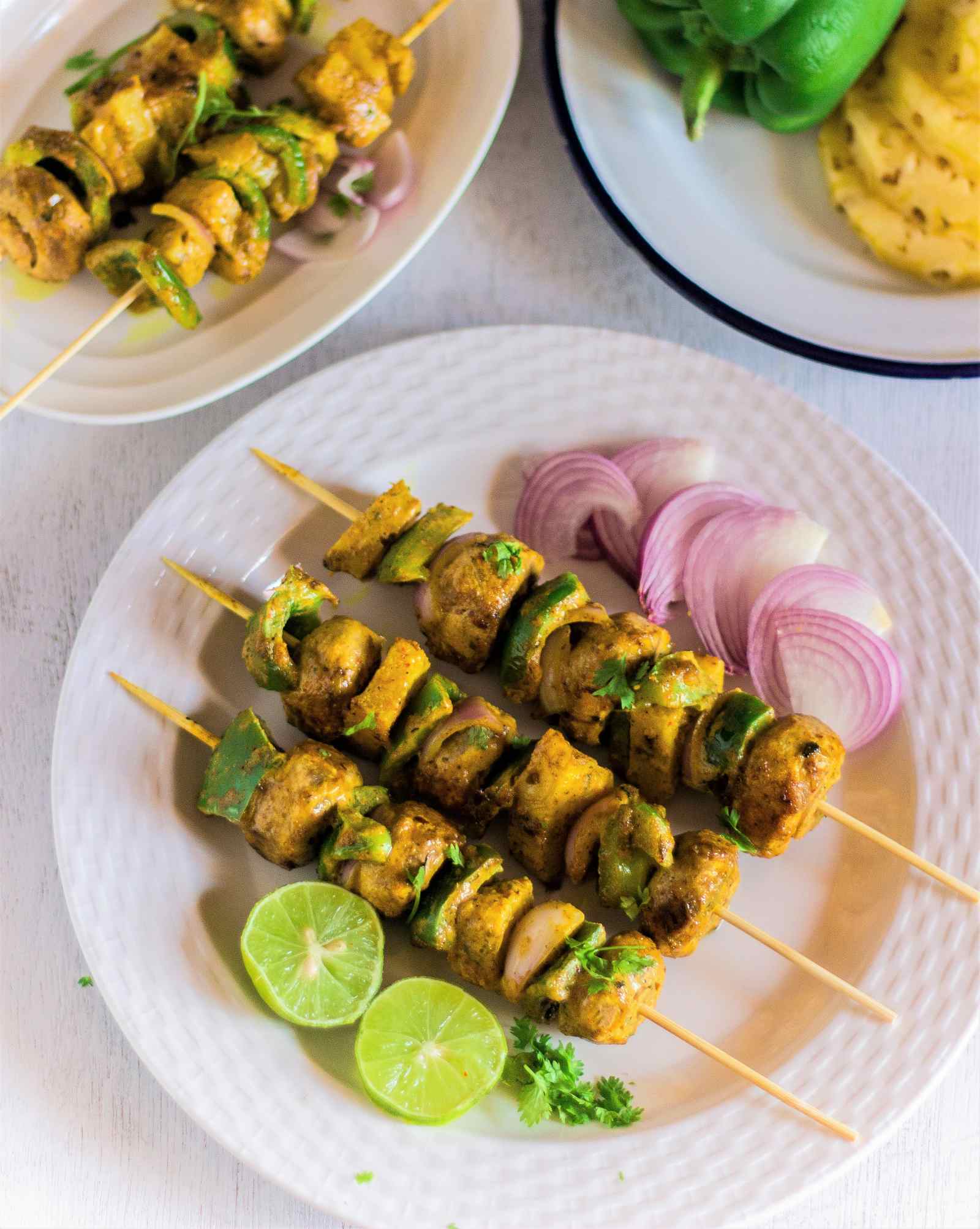 Pineapple Mushroom Tikka Recipe With Tandoori Masala