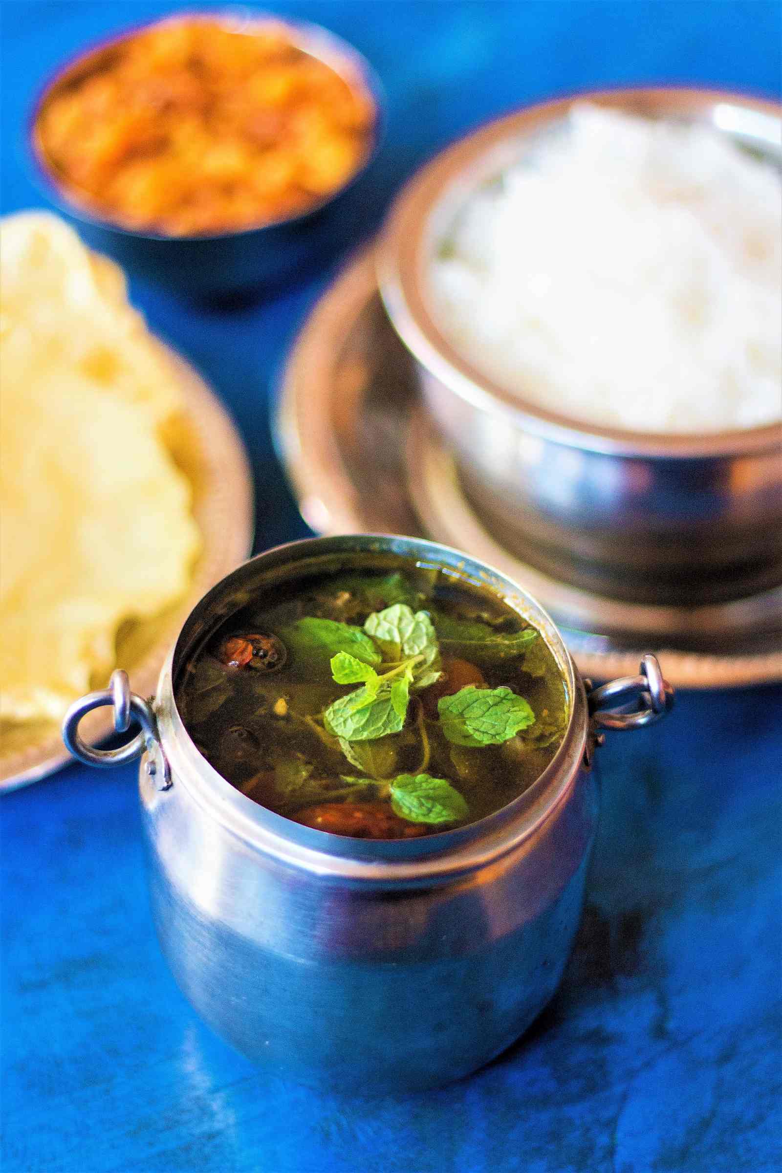 Pudina Rasam Recipe - Mint Leaves Rasam