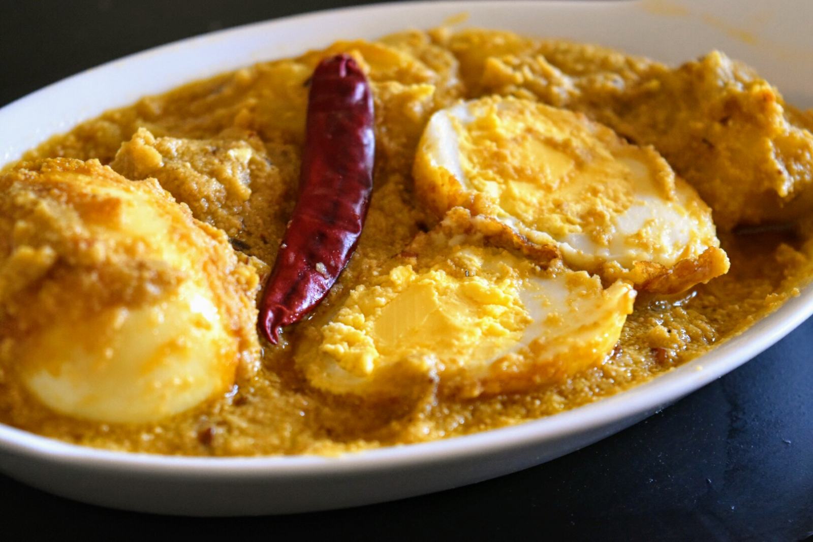 Dim Posto Recipe - Bengali Egg Curry With Poppy Seeds