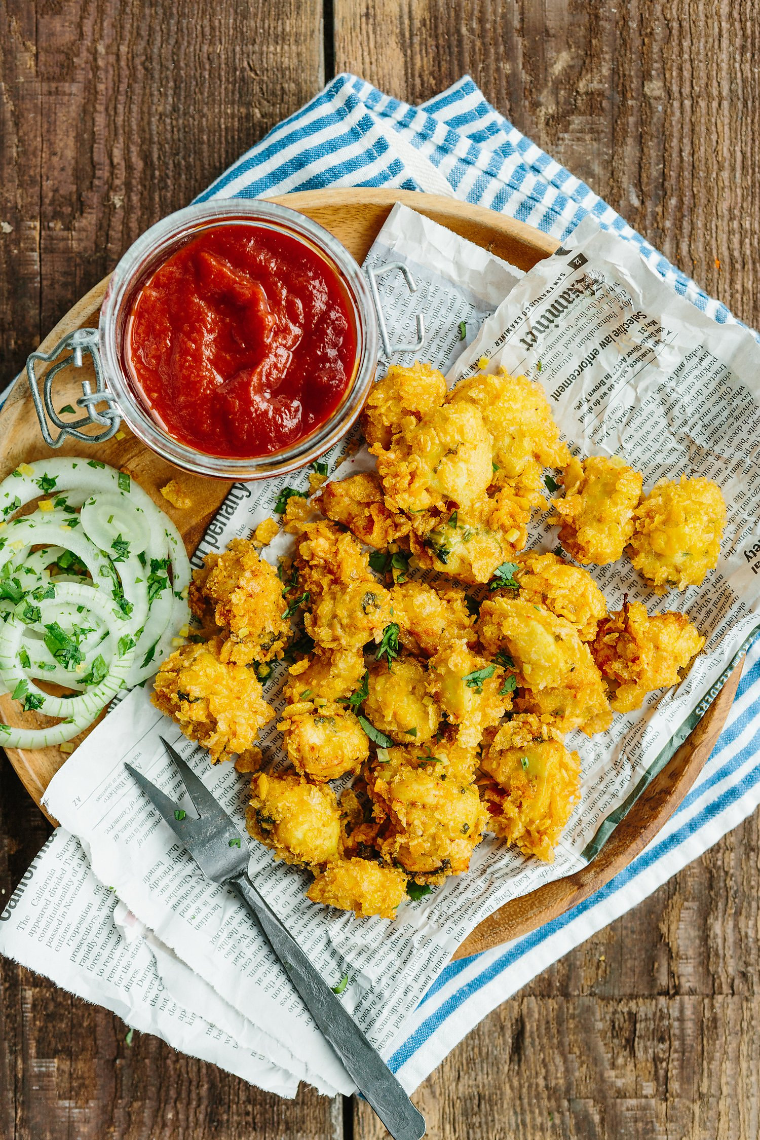 Masala Cornflakes Chicken Recipe 