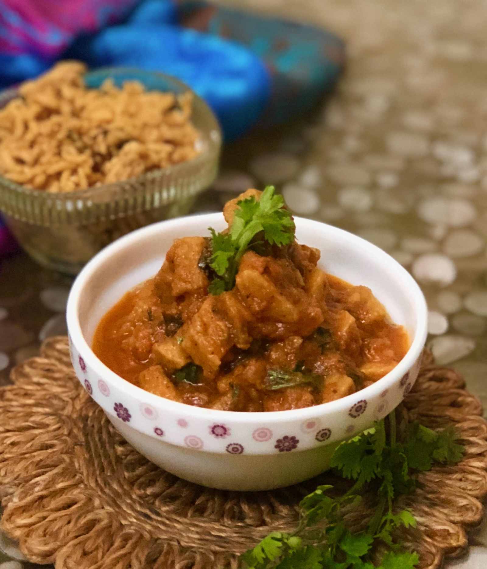 Suran Kebab Masala Recipe - Yam In Tomato Onion Gravy