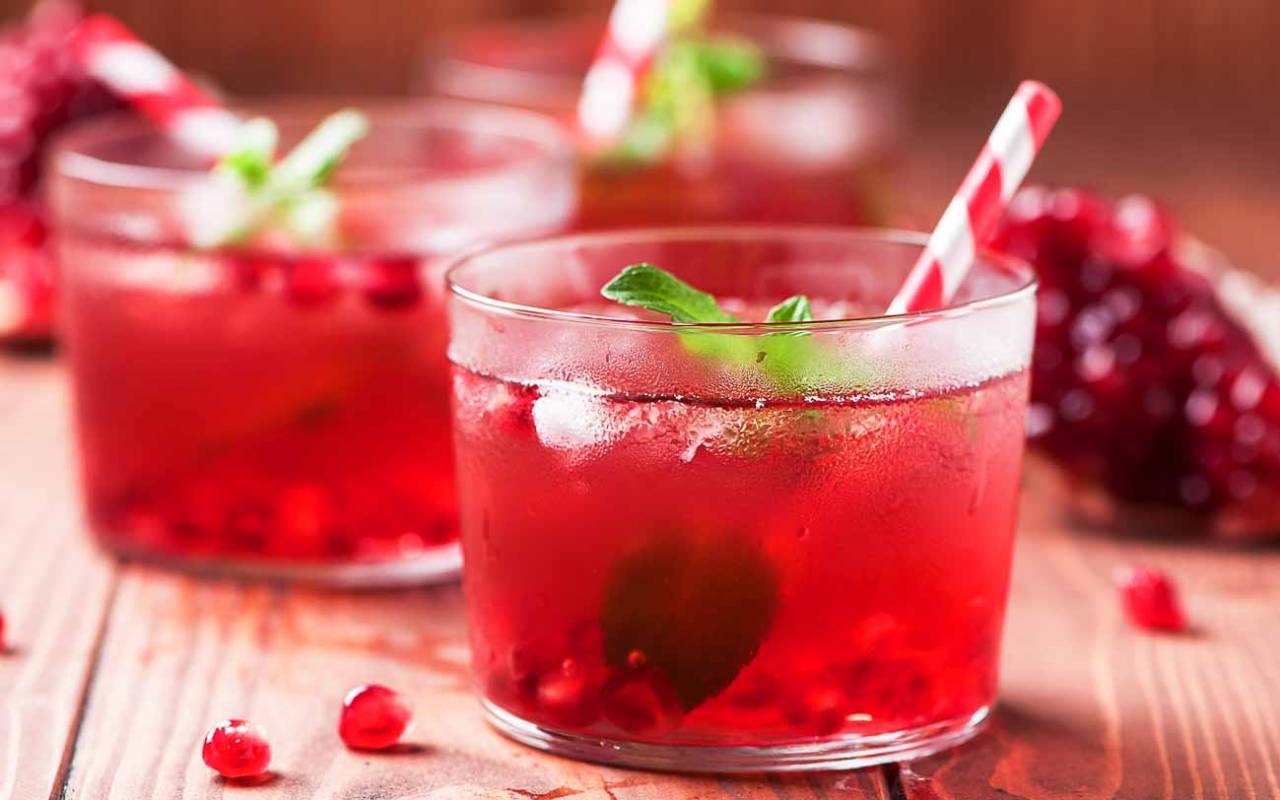 Pomegranate Milk Coctail