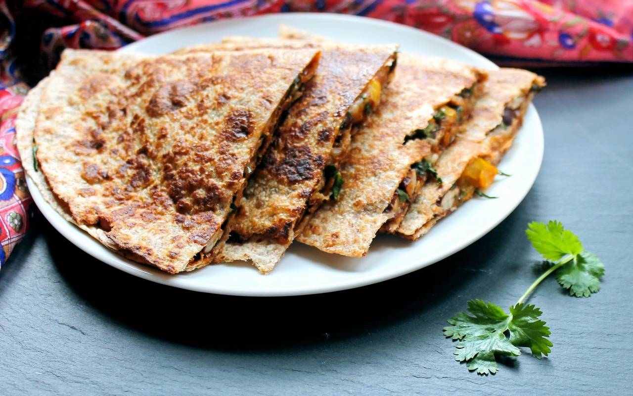 Bean Spinach And Corn Quesadilla thumbnail 1280x800