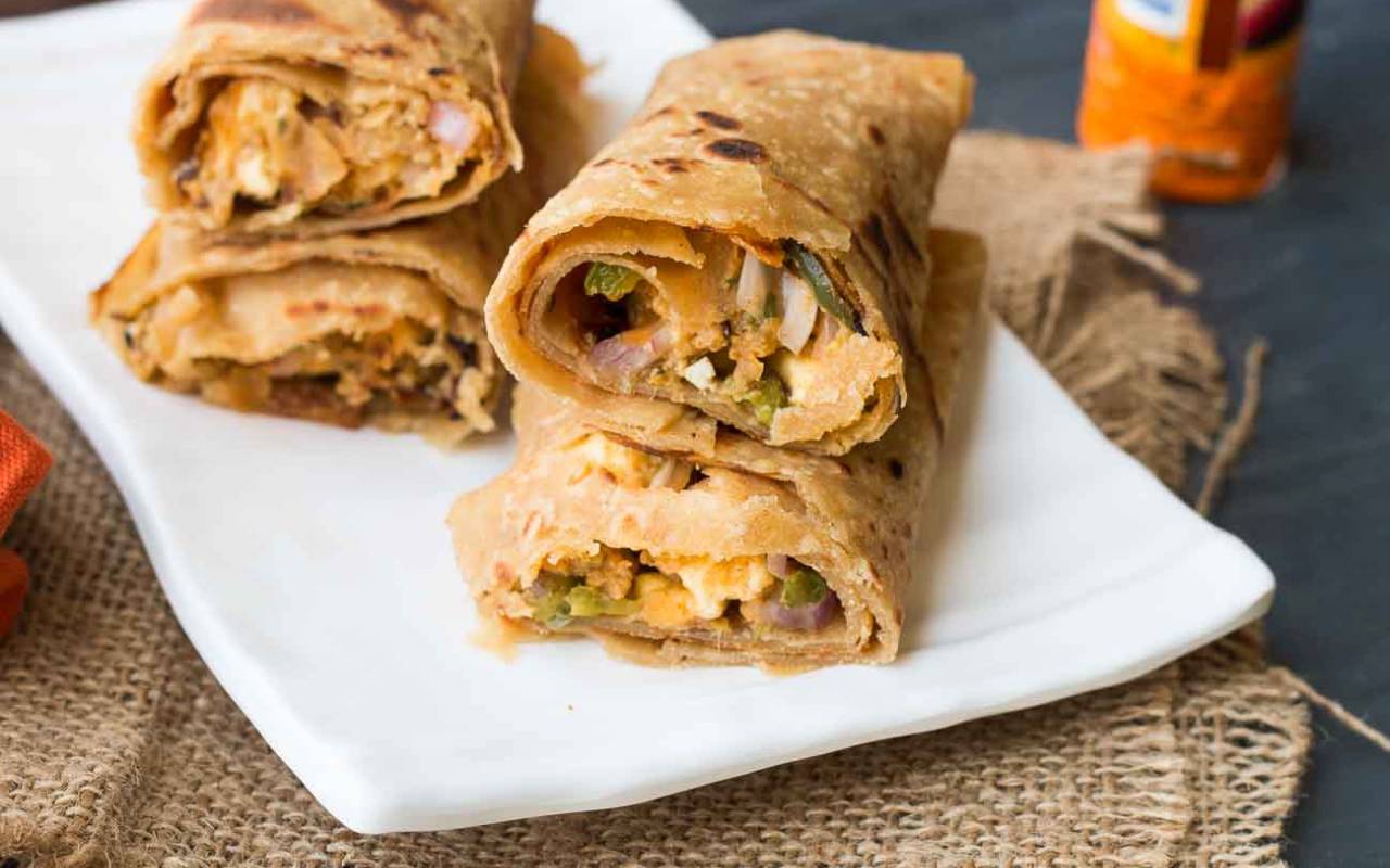 Paneer Tikka Kathi Roll Recipe Archanas Kitchen Vegetarian Recipe 3 thumbnail 1280x800