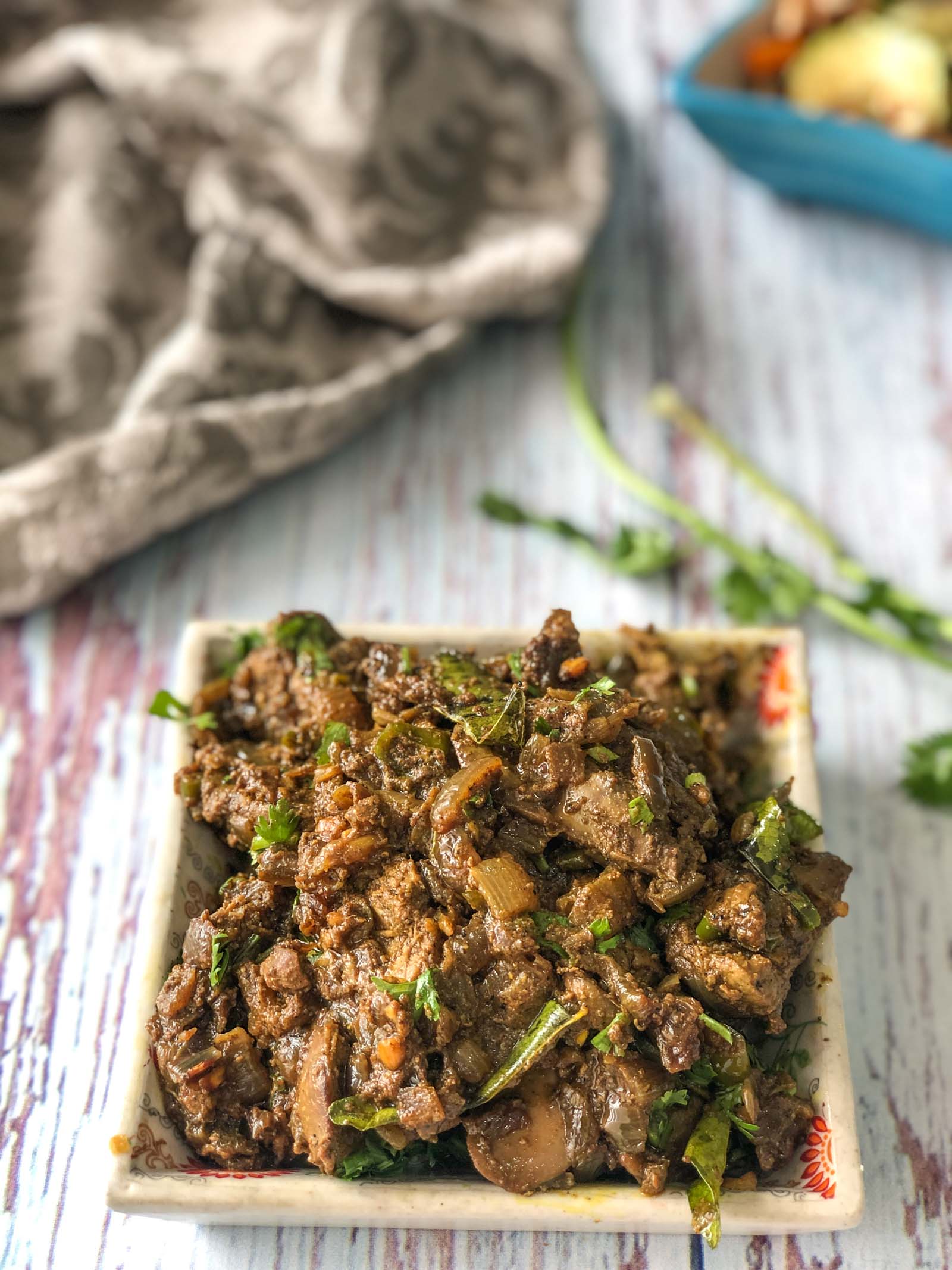 Andhra Chicken Liver Fry Recipe