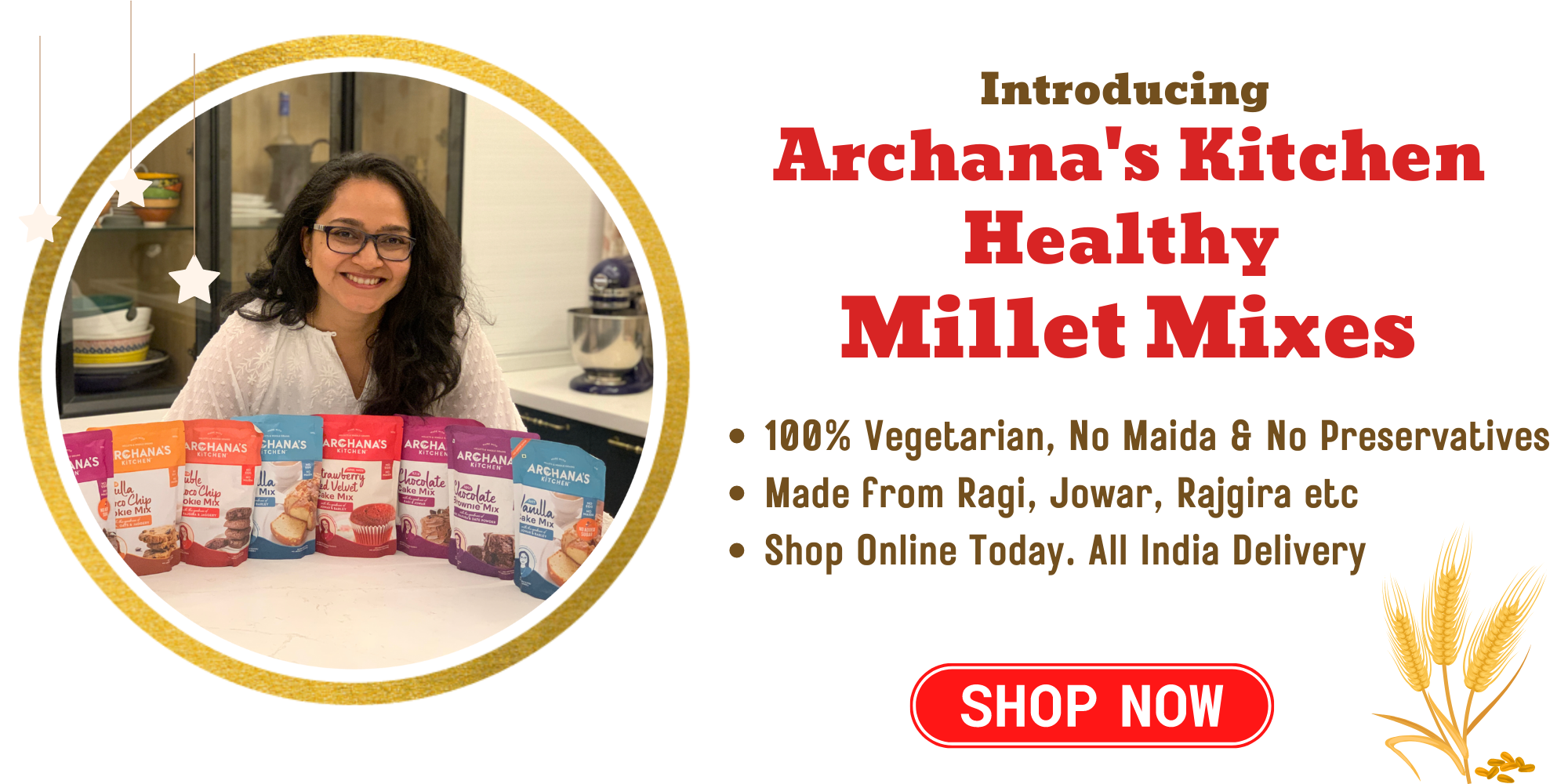 Shop Archanas Kitchen Zero Maida Millet Mixes Cake and Pancake Mixes Noodles Pasta