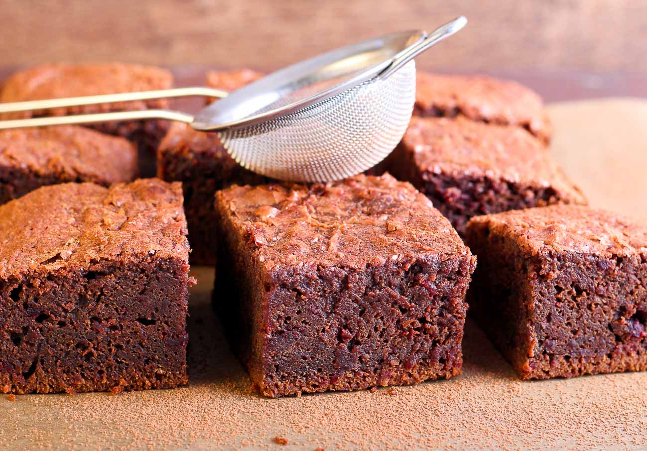 Eggless Beetroot Brownie Recipe Made With Amaranth Flour