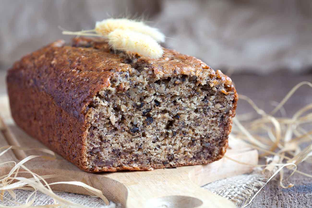 Eggless Whole Wheat Banana Bread Recipe-Vegan Options