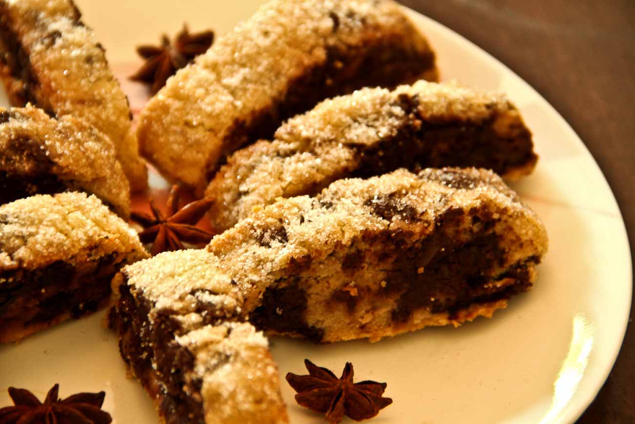 Dark Chocolate and Star Anise Biscotti Recipe Dark Chocolate and Star Anise Biscotti Recipe